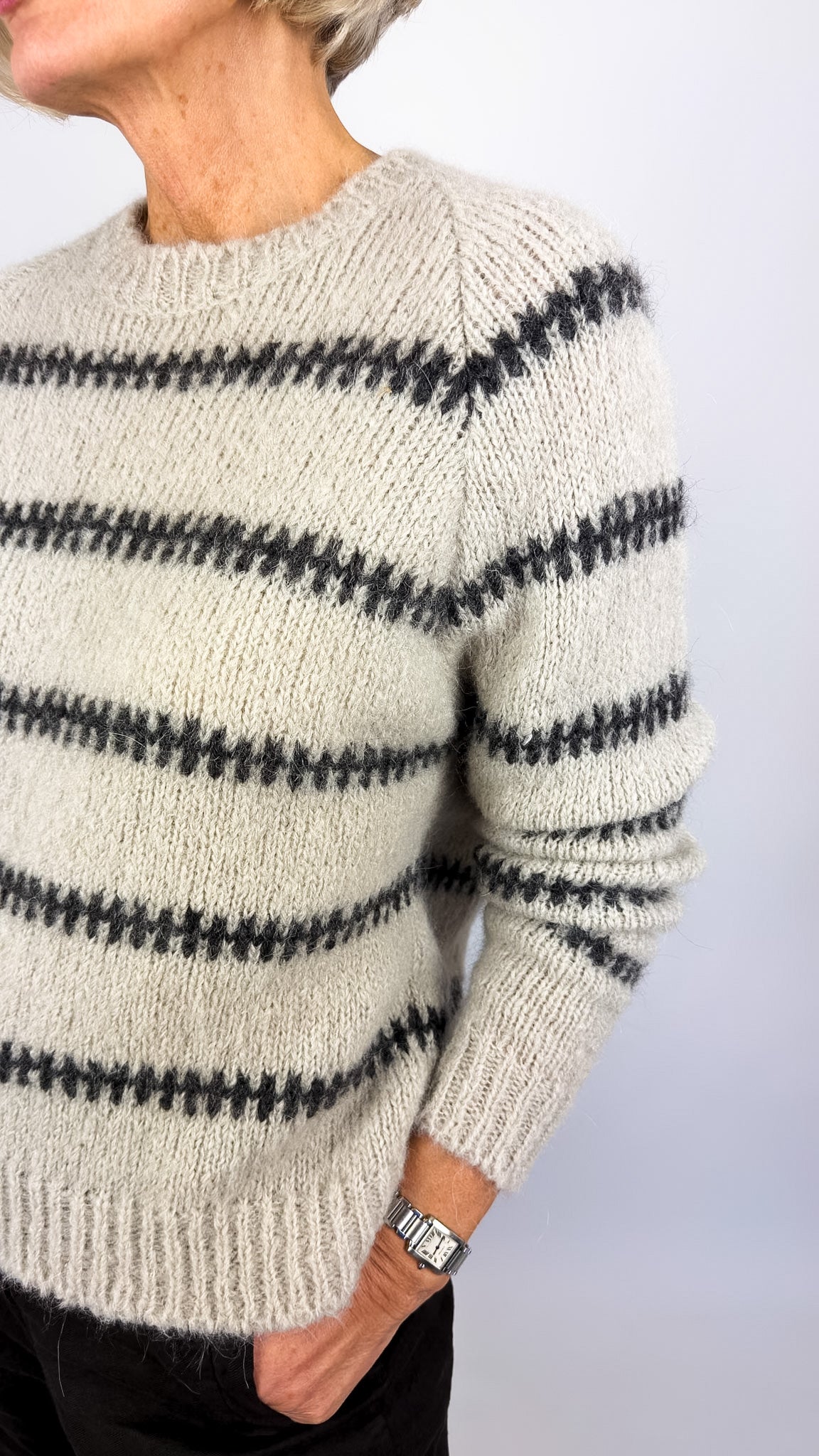 Sibin Linnebjerg Noele Jumper Stone/Anthracite