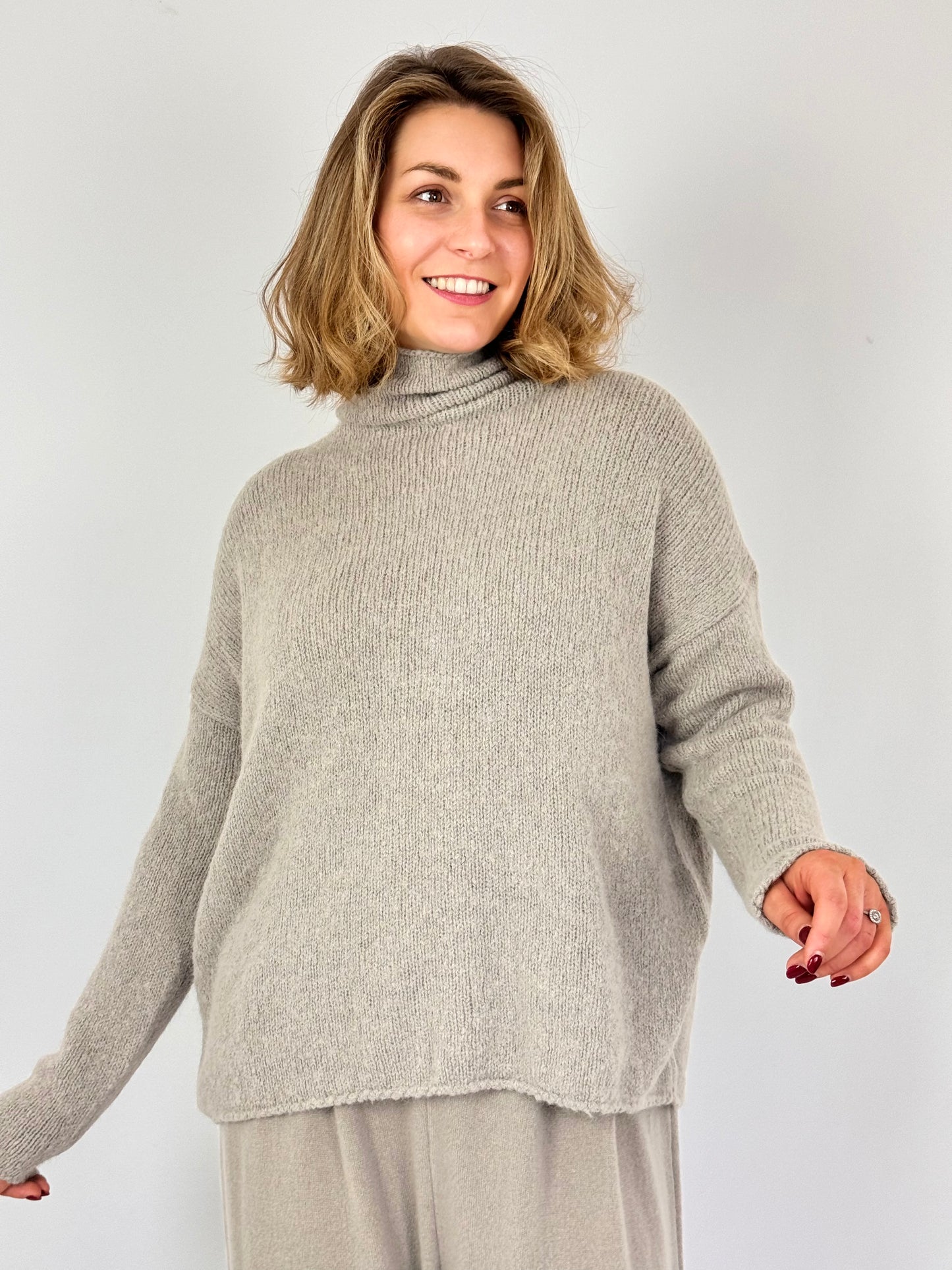 Evam Eva Lily Turtleneck Grege