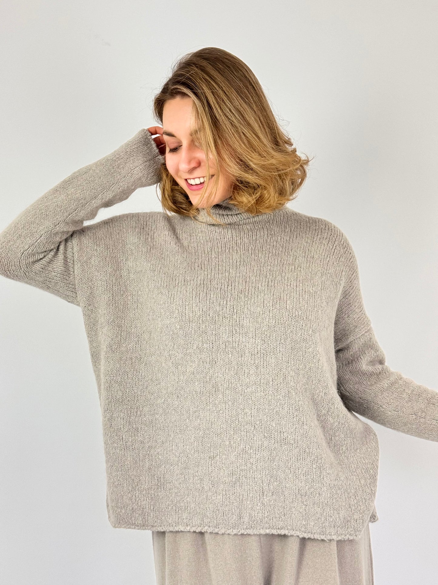 Evam Eva Lily Turtleneck Grege