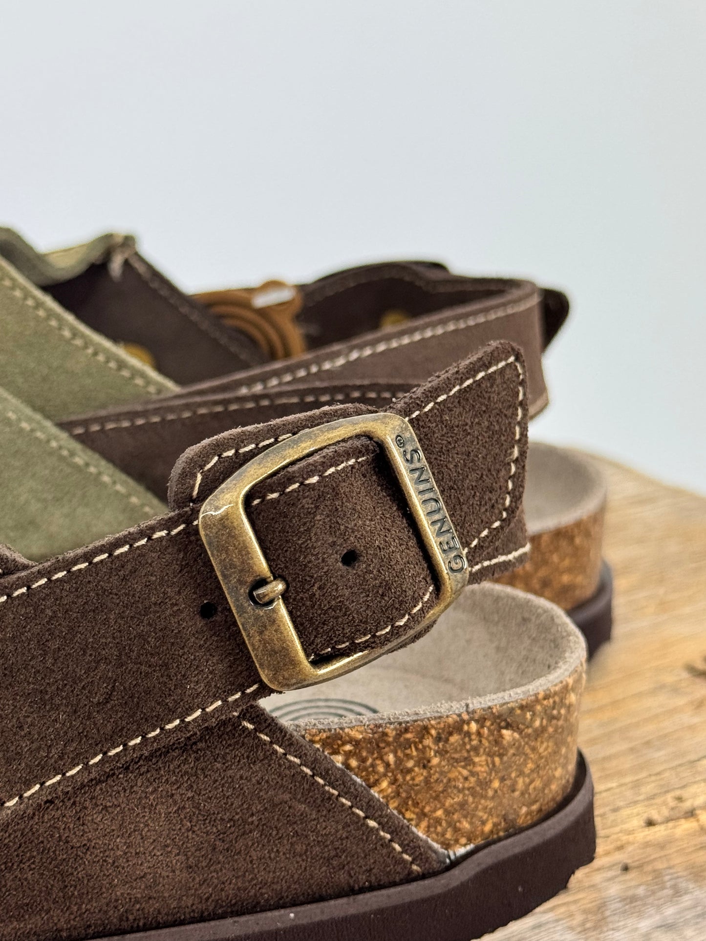 Genuins Galbano Shoes Brown/Olive