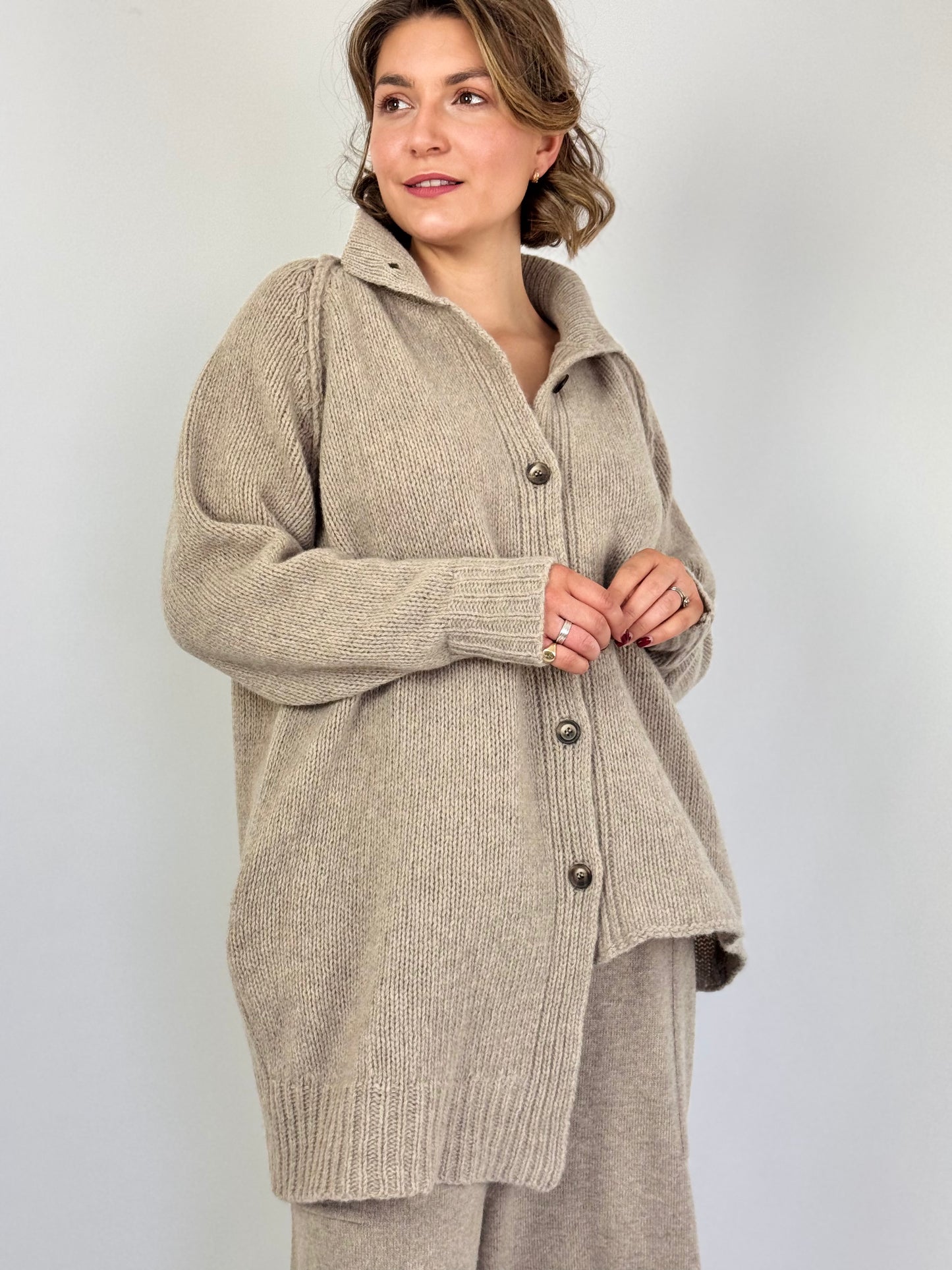 Sort Aarhus Jonida Cardigan Beige