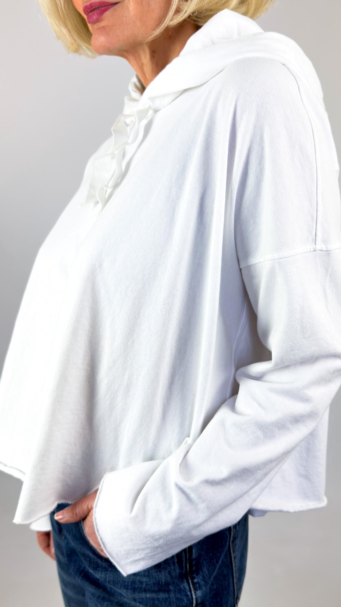 Album Di Famiglia 40_205 Hoodie Jumper White