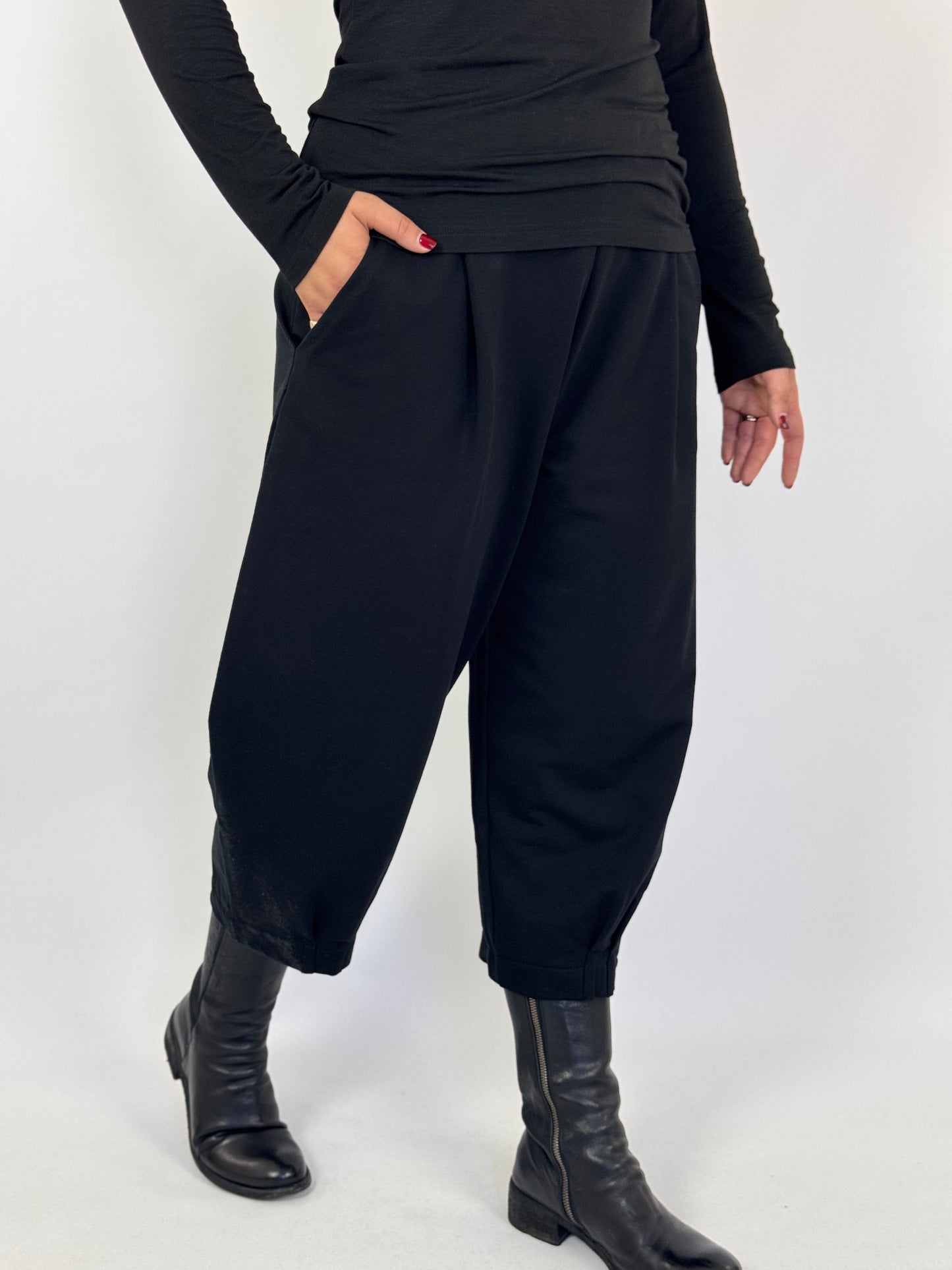 Mama b Bianco F Trousers Nero