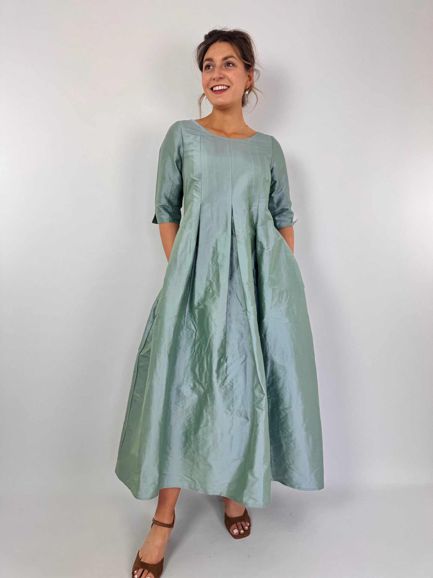 Officinae Filo Dress Sage/Blue
