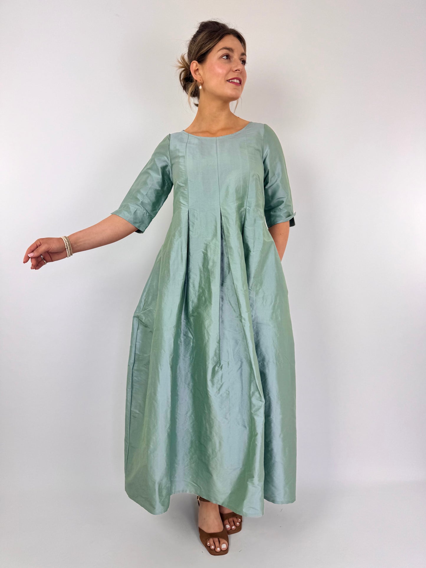 Officinae Filo Dress Sage/Blue