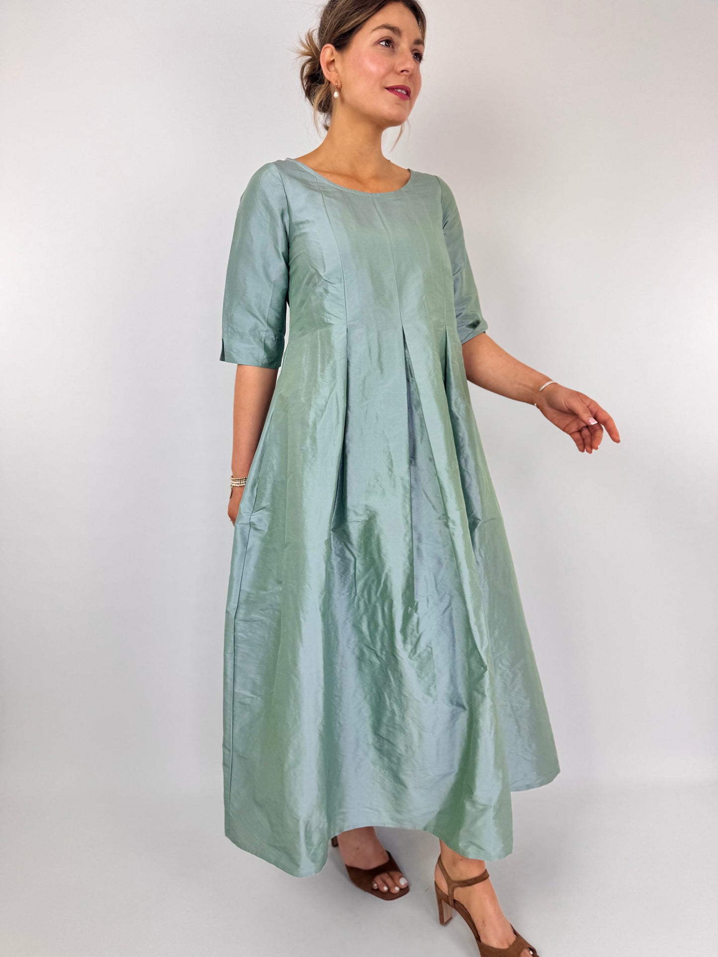 Officinae Filo Dress Sage/Blue
