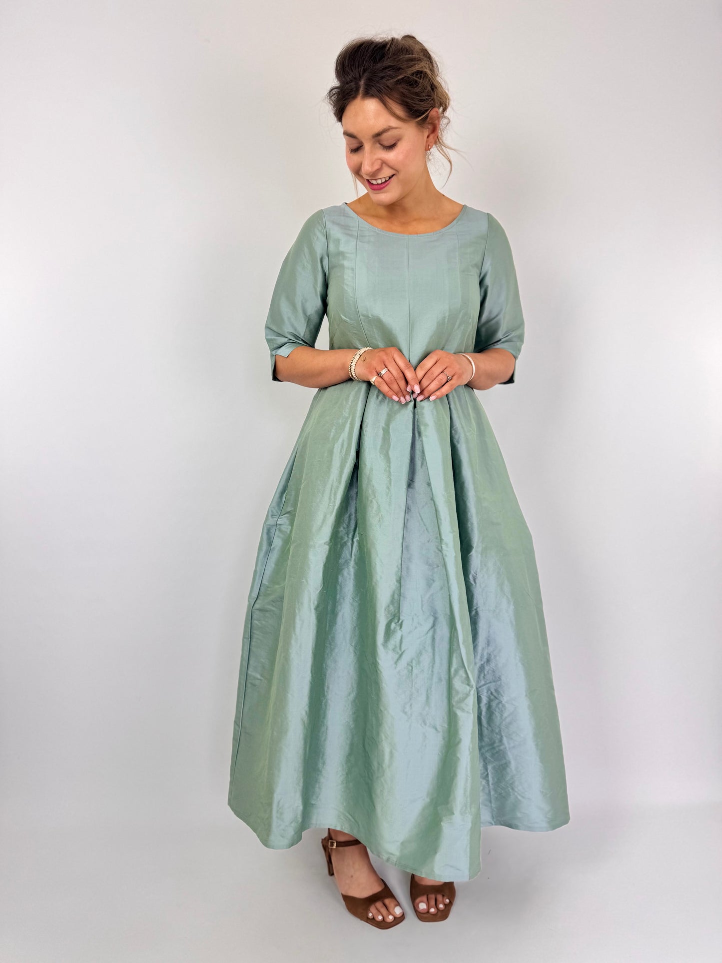Officinae Filo Dress Sage/Blue