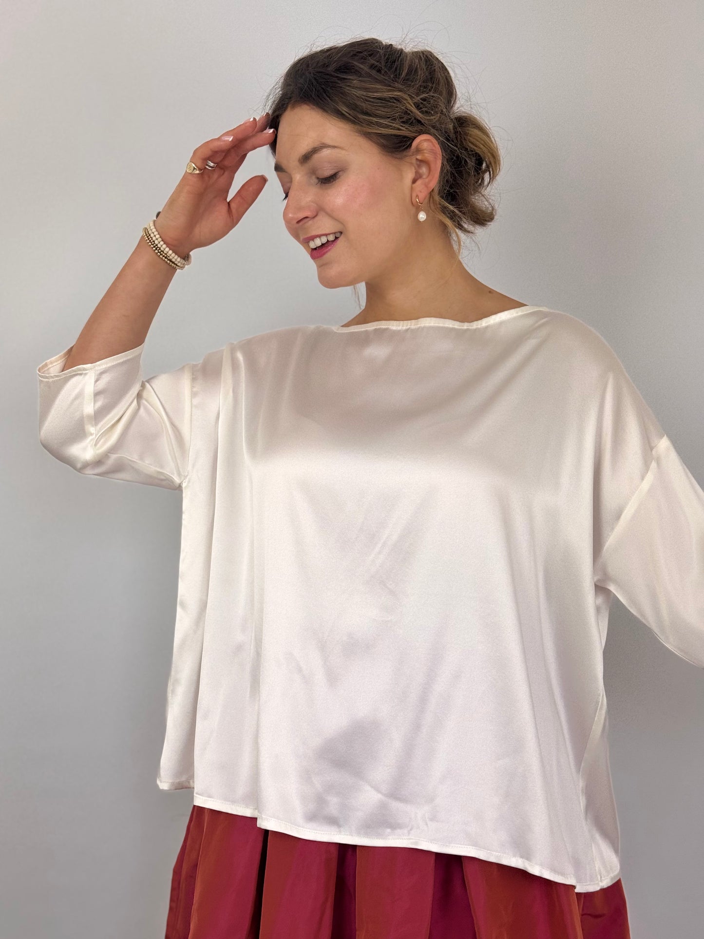 Officinae T-Shape Blouse Latte