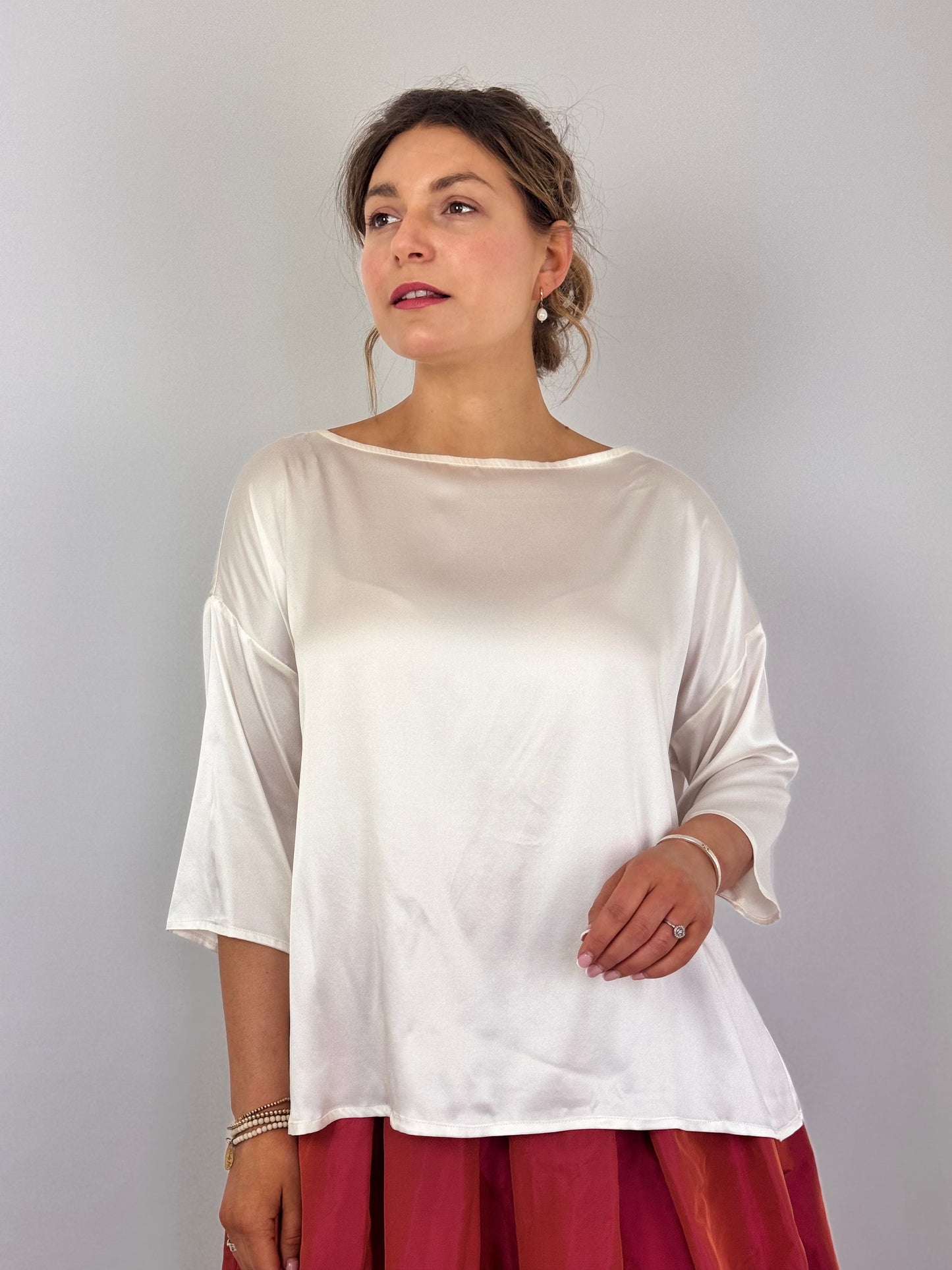 Officinae T-Shape Blouse Latte