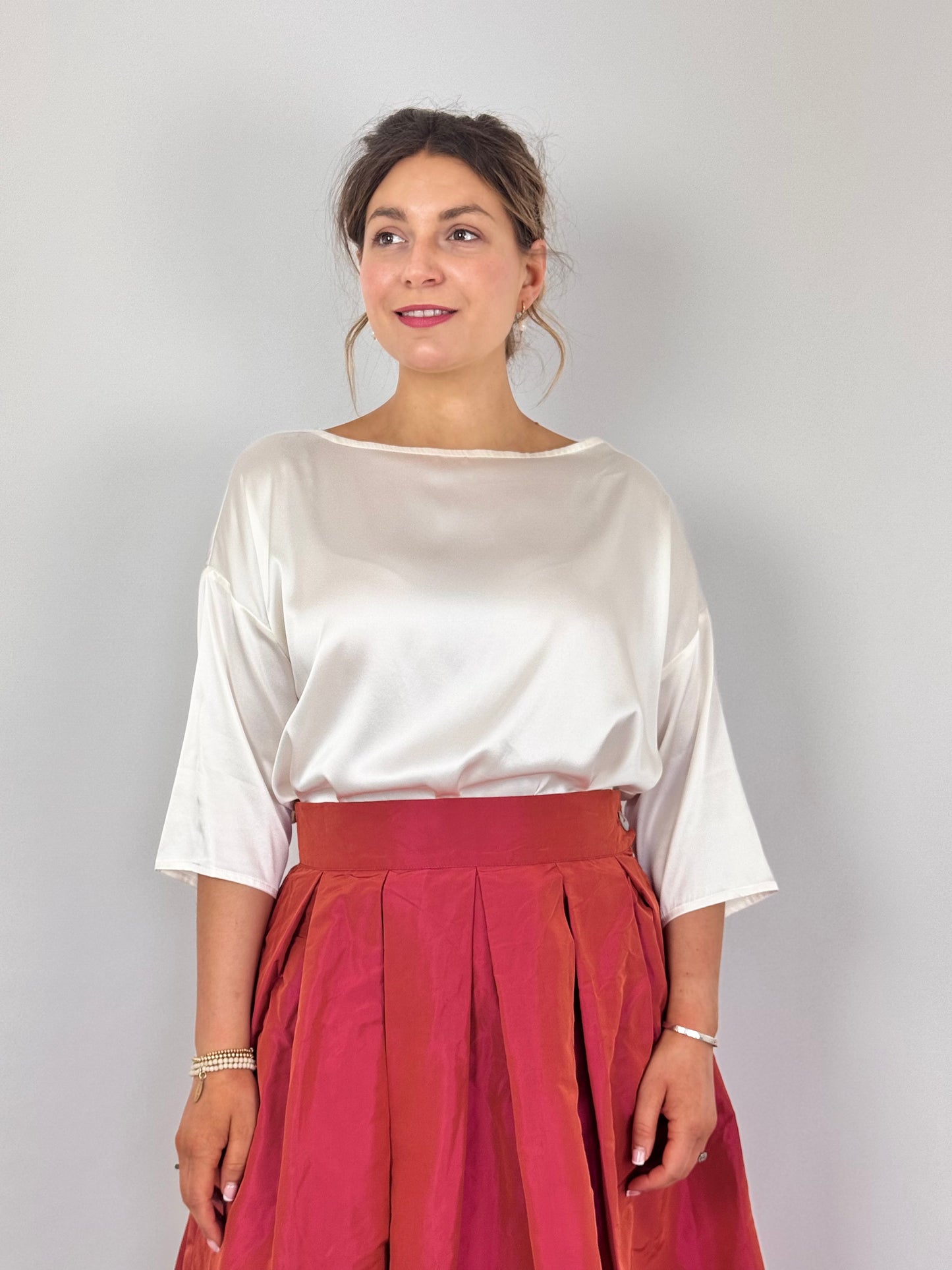 Officinae T-Shape Blouse Latte
