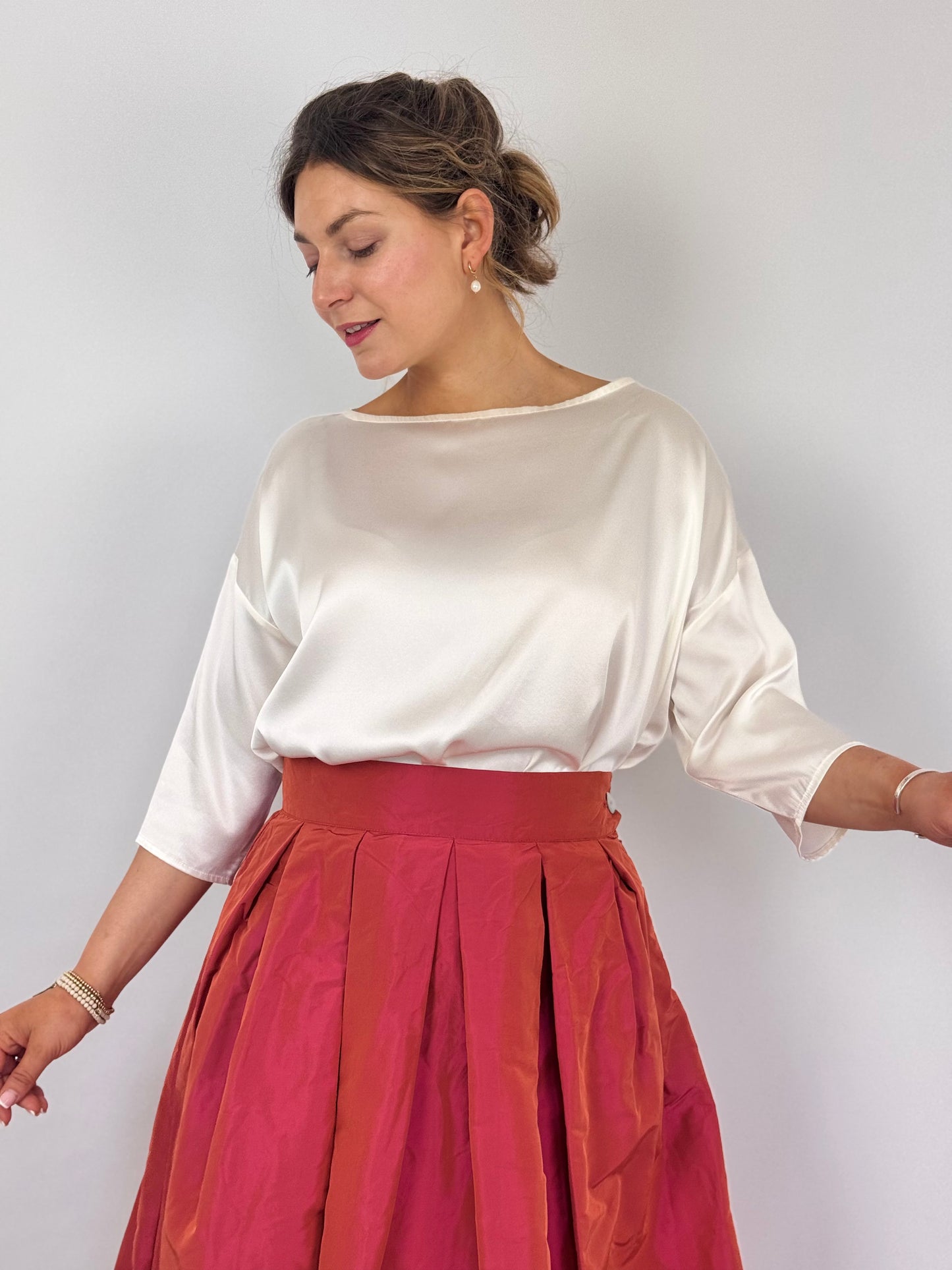 Officinae T-Shape Blouse Latte