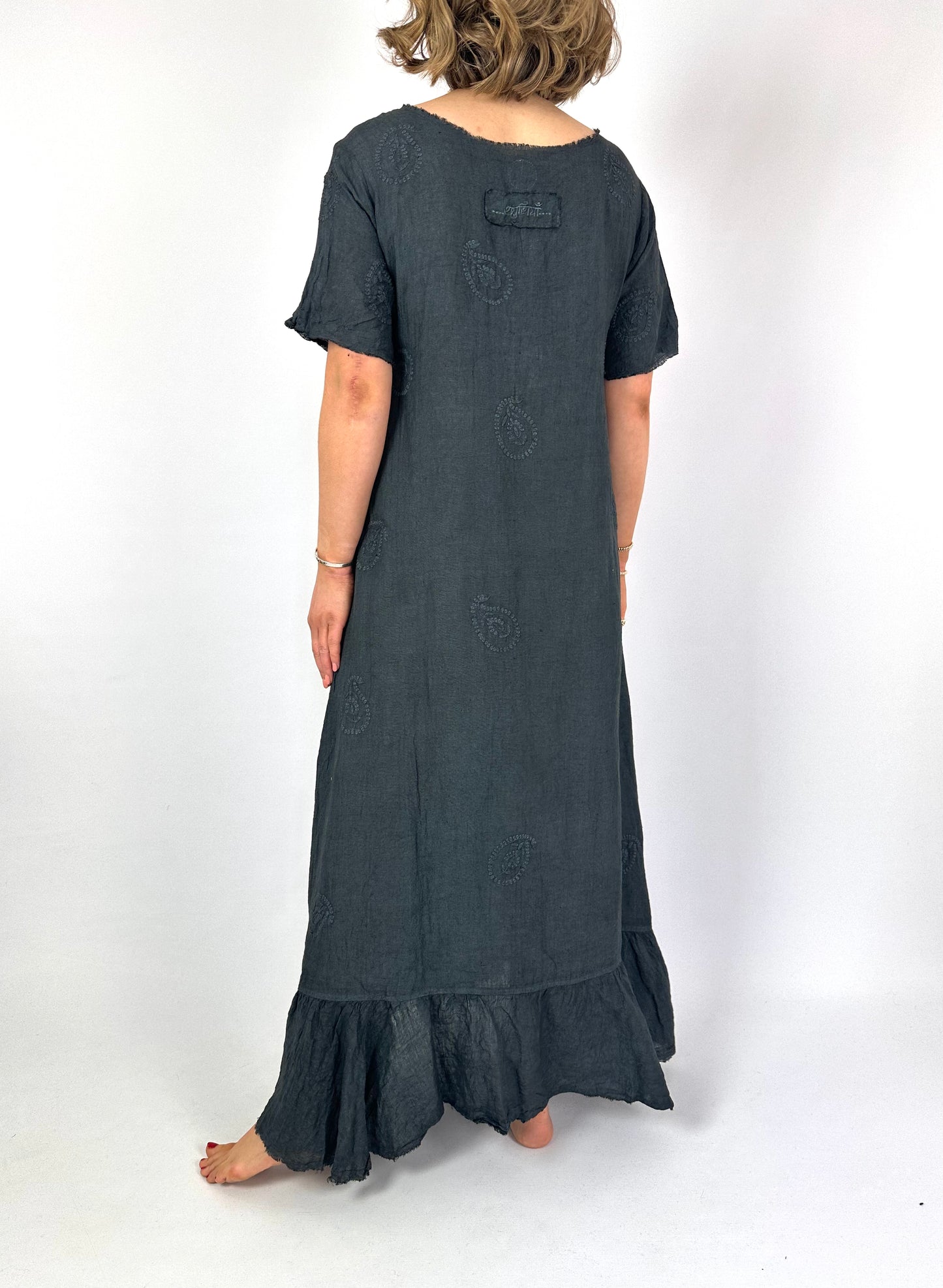 Agencies TurQuoise Paola Dress Charcoal