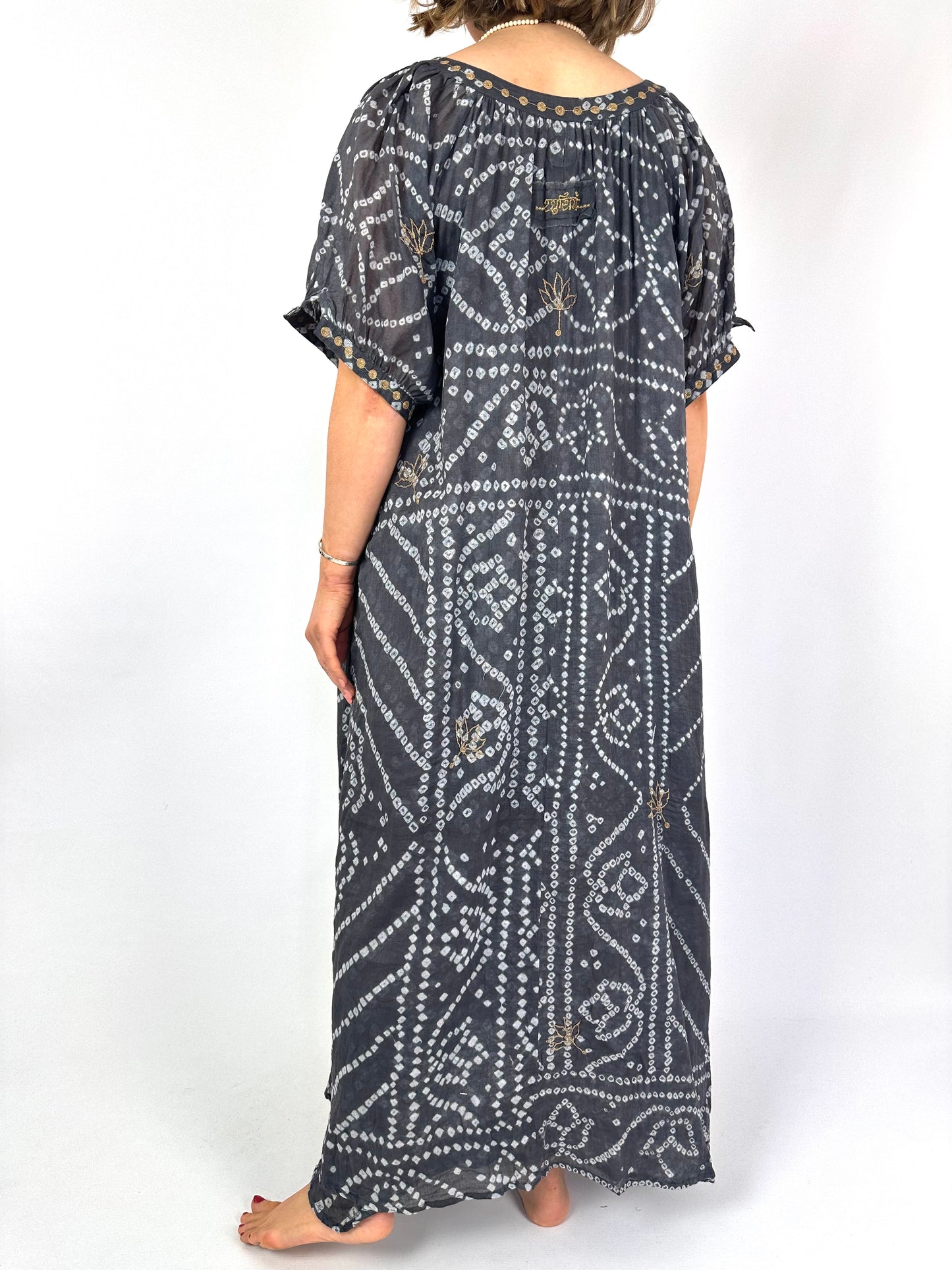 Agencies TurQuoise Barbara Bandhini Maxi Dress Charcoal