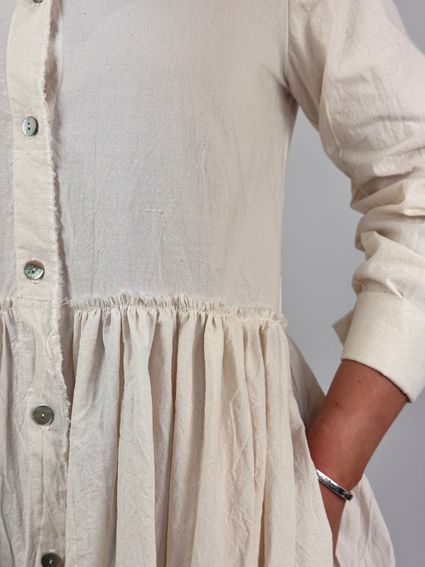 Officinae Chemisier Dress Ivory