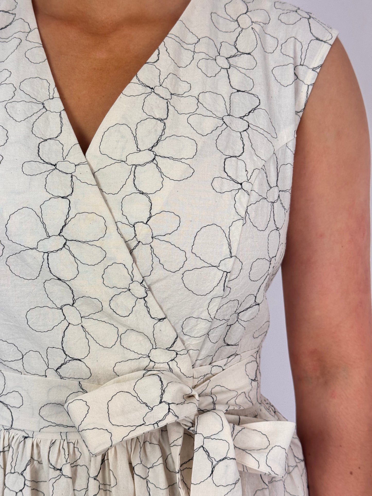 Officinae Eu Dress Ivory/Blue