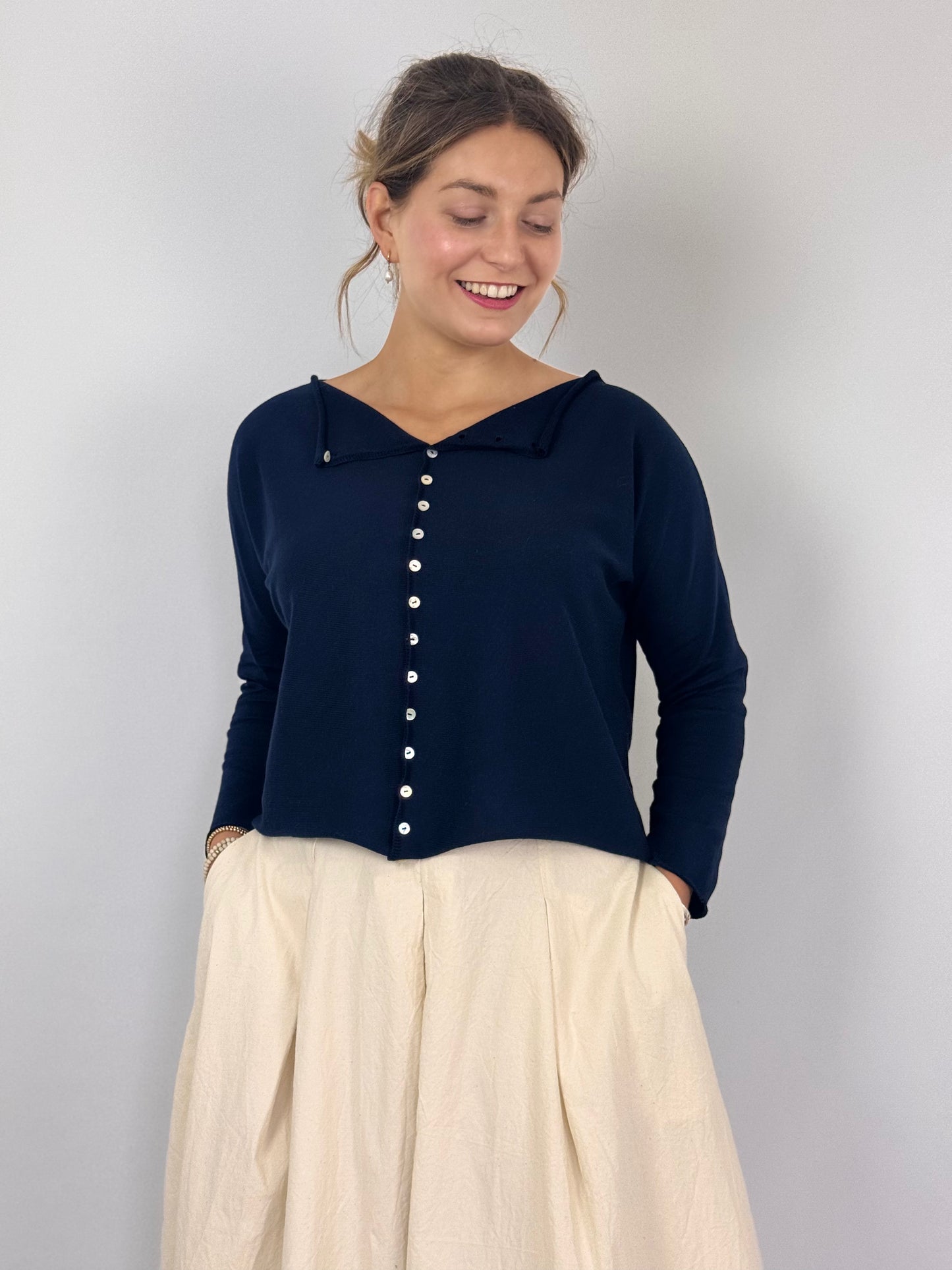 Officinae Bottoncini Cardigan Navy