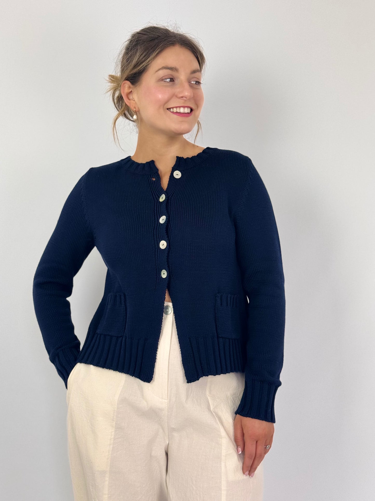 Officinae Adele Cardigan Navy