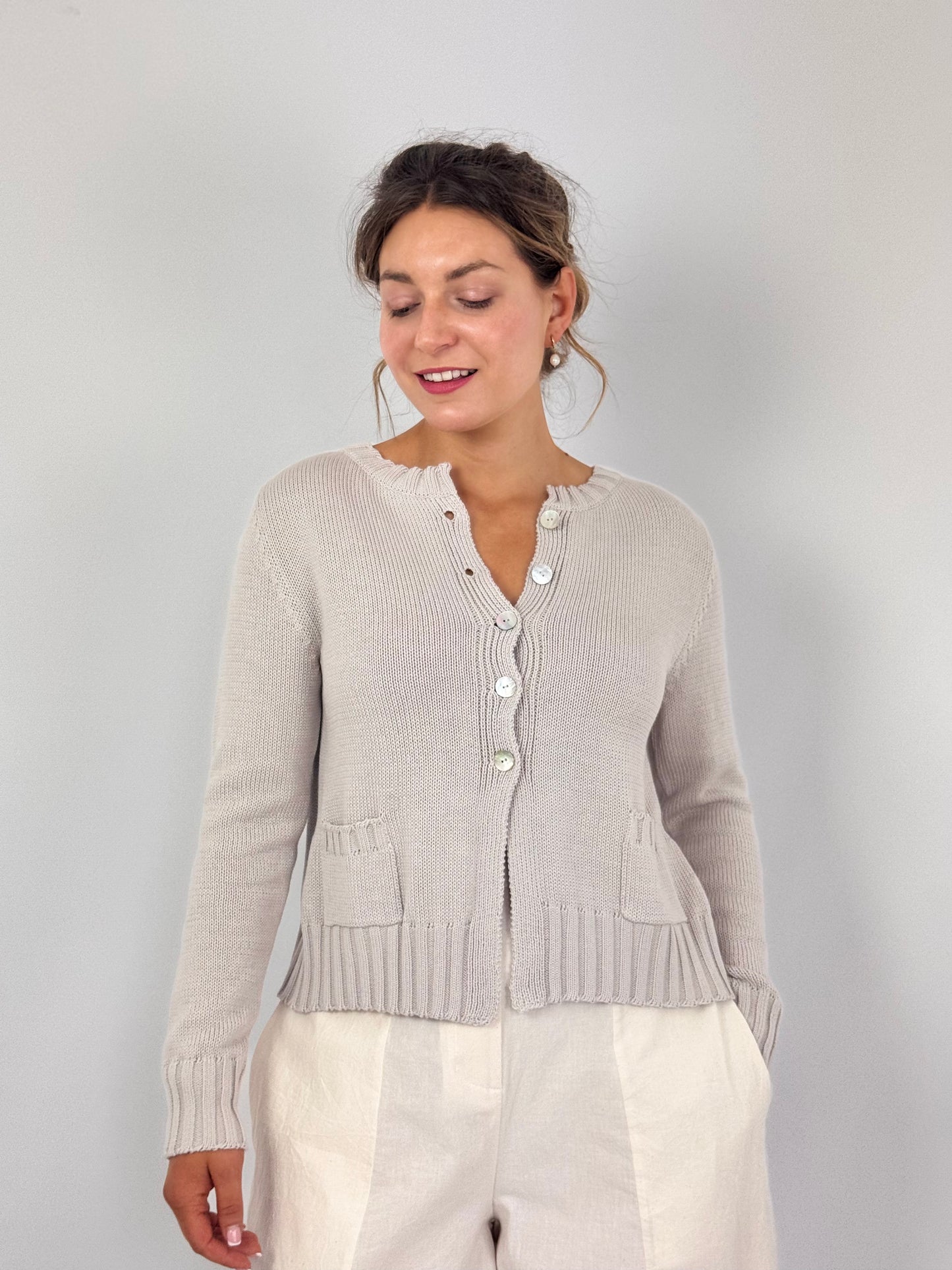 Officinae Adele Cardigan Gardenia