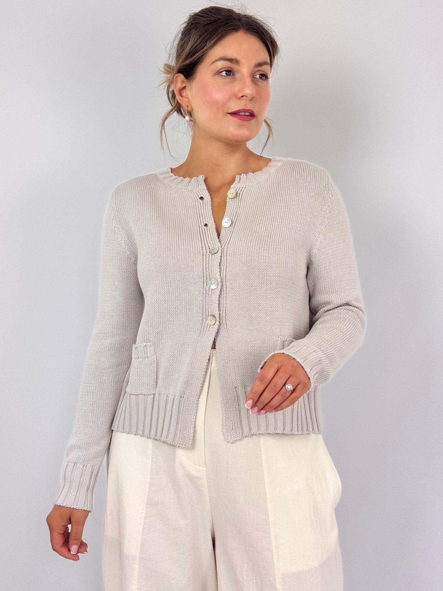 Officinae Adele Cardigan Gardenia