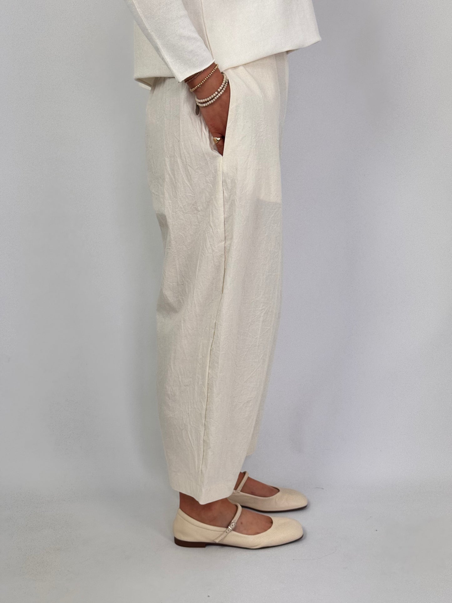Officinae Tosca Trousers Ivory