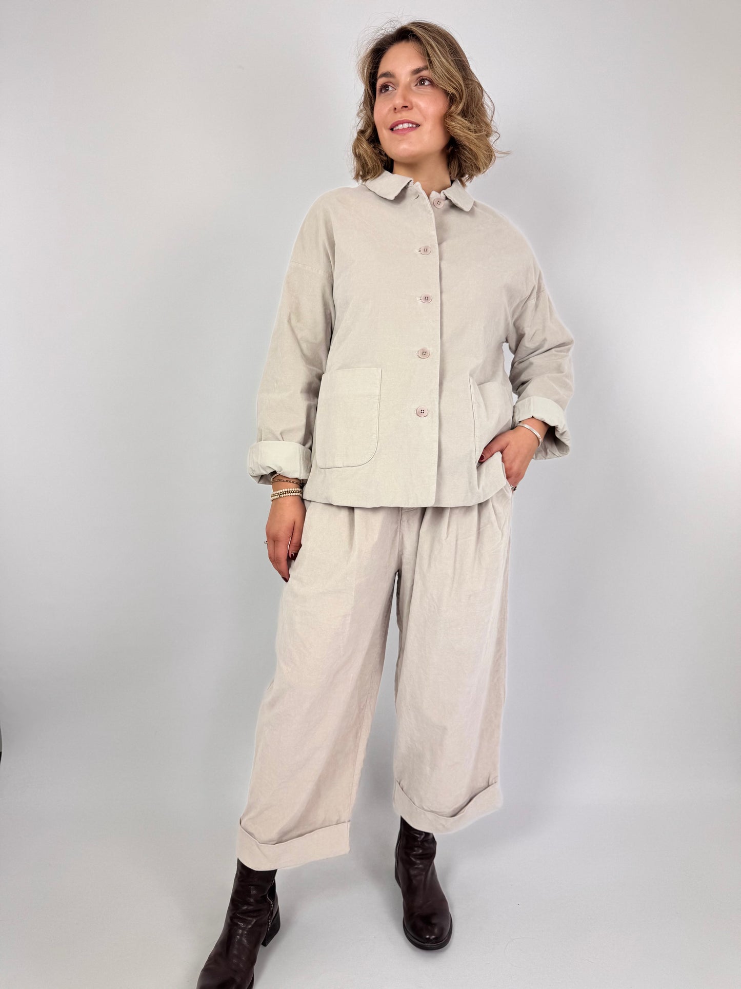 Album di Famiglia 4279 V Jacket Oatmeal
