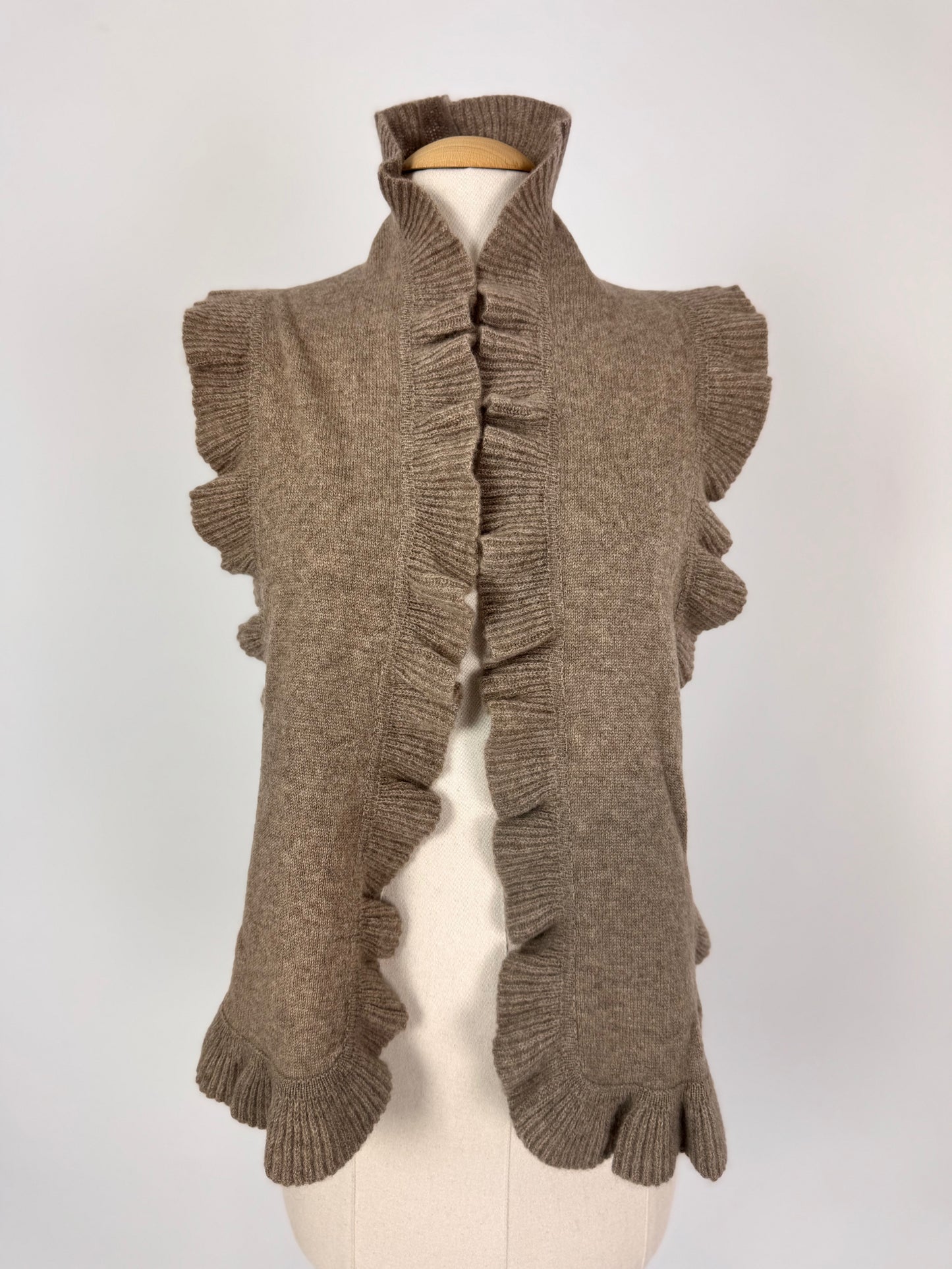 Philever Cashmere Curved Edge Scarf Brown