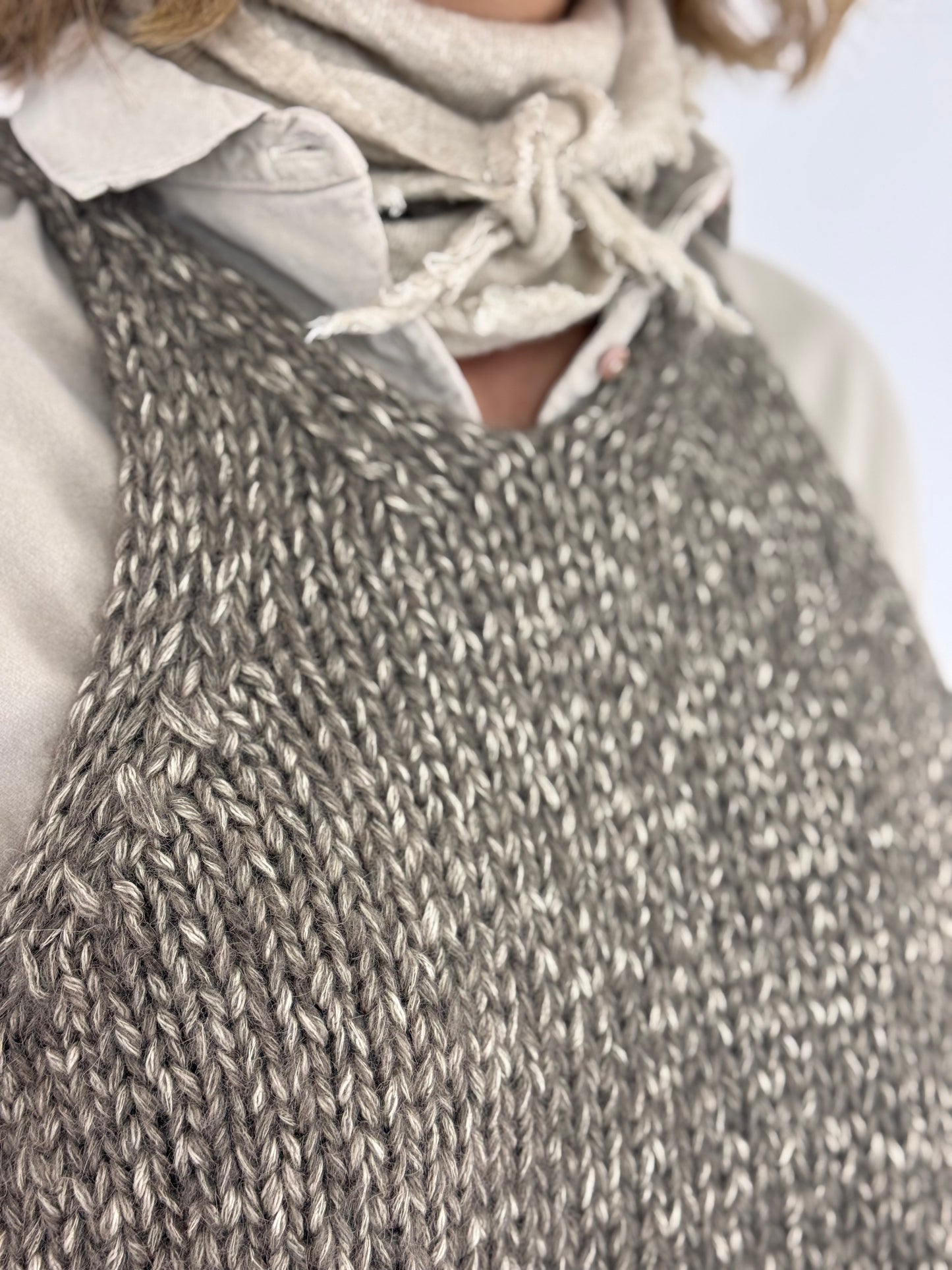 Album di Famiglia 4436 Vest Jumper Pepper