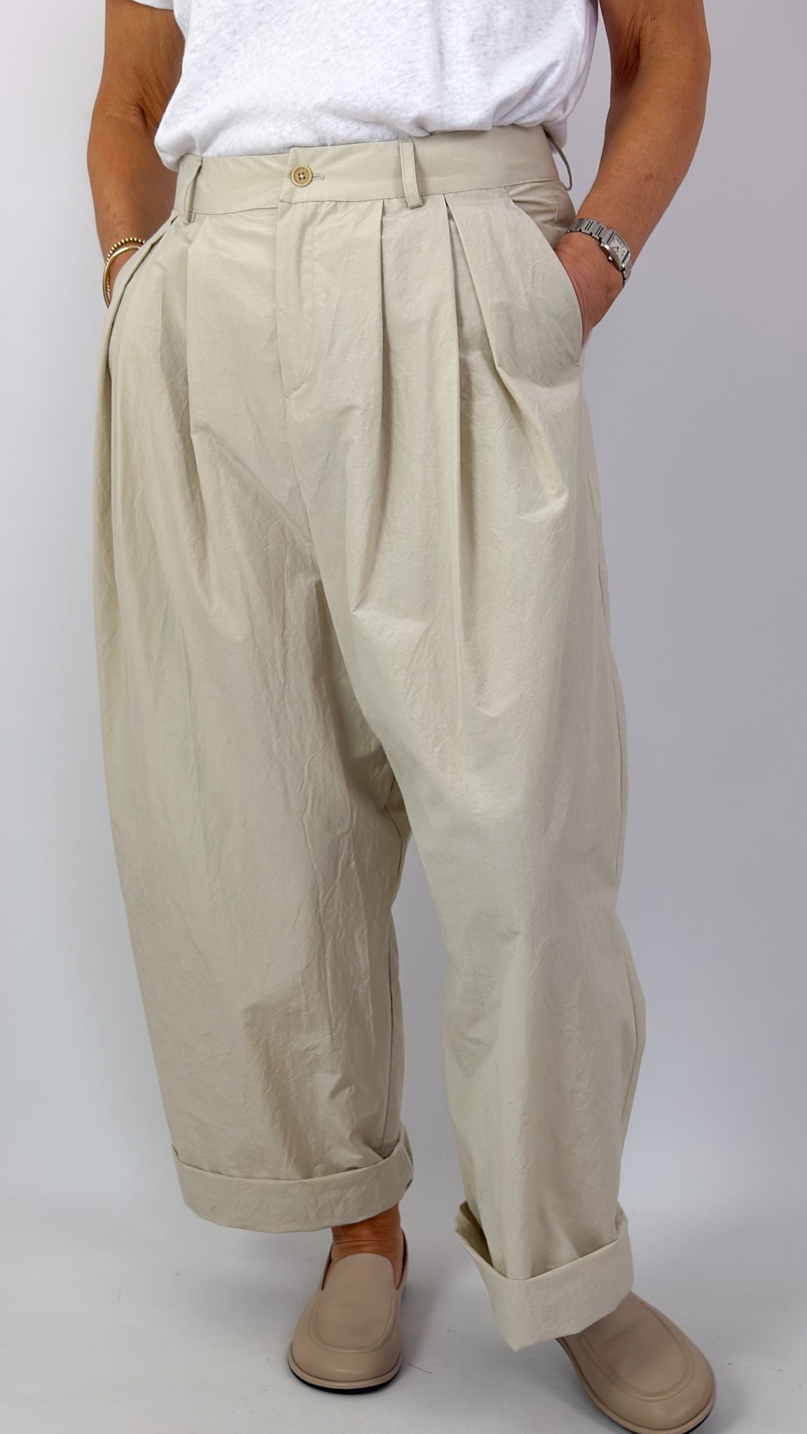 Apuntob 2048 Trousers Cappuccino – Cordelia James