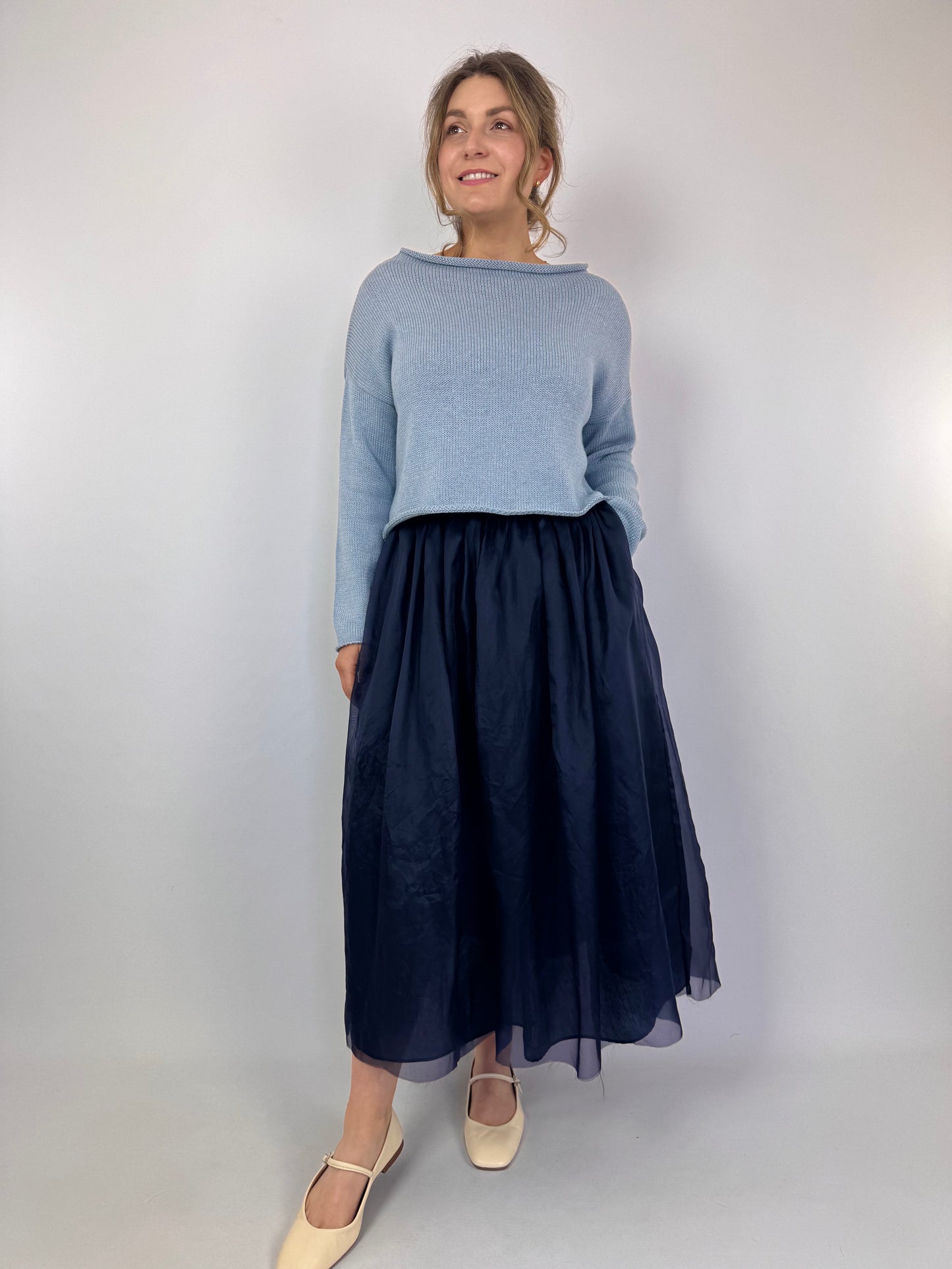 TouJours Maxi Tutu Skirt Navy