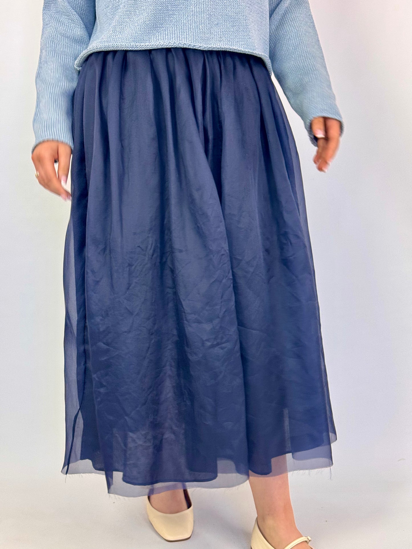 TouJours Maxi Tutu Skirt Navy