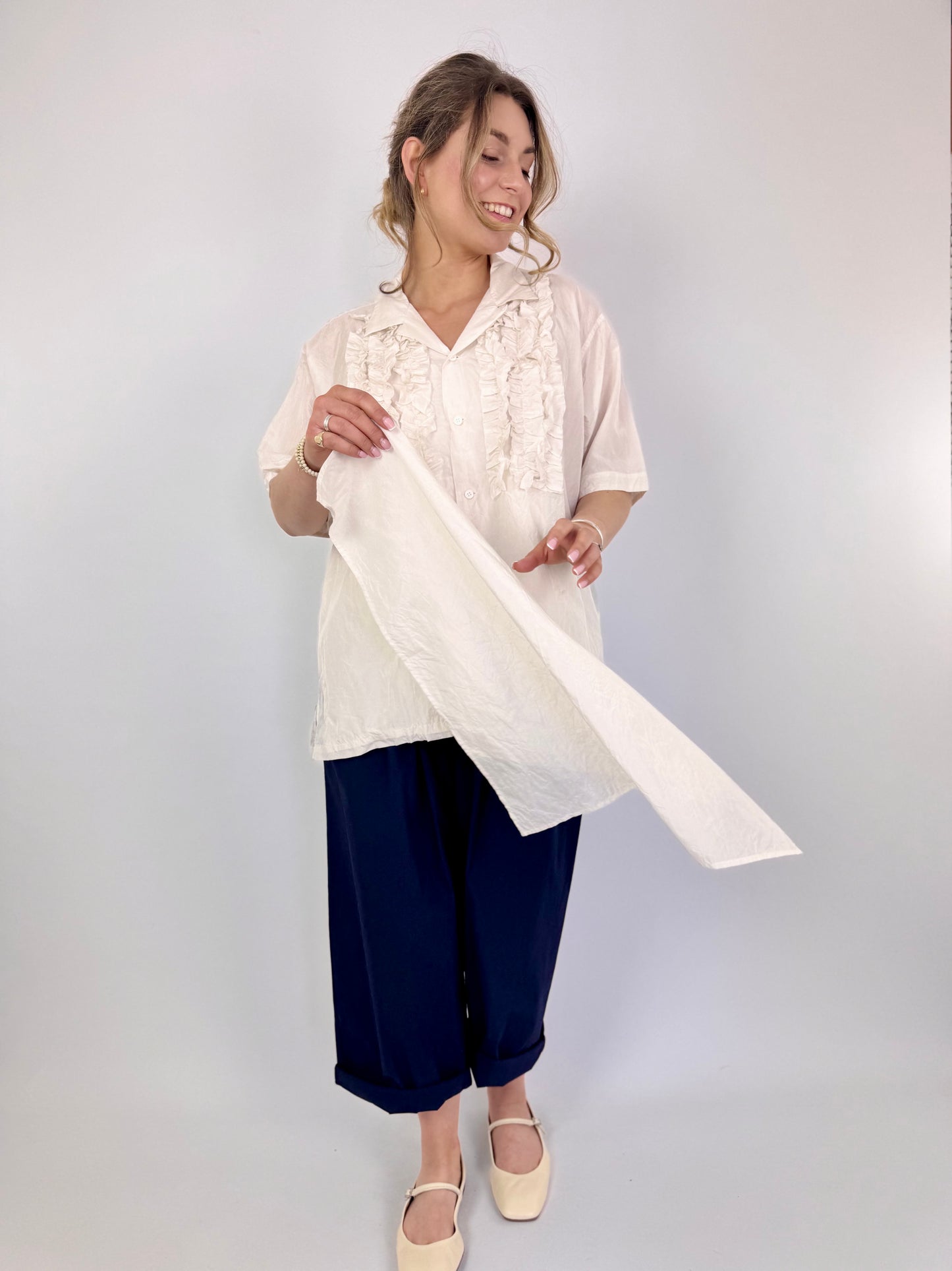 TouJours Silk Scarf Ivory