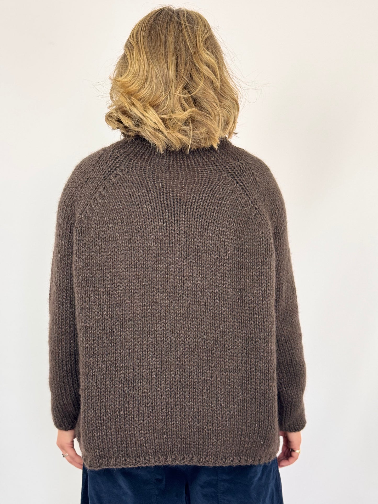 Album di Famiglia 1947 Dolcevita Jumper Choco