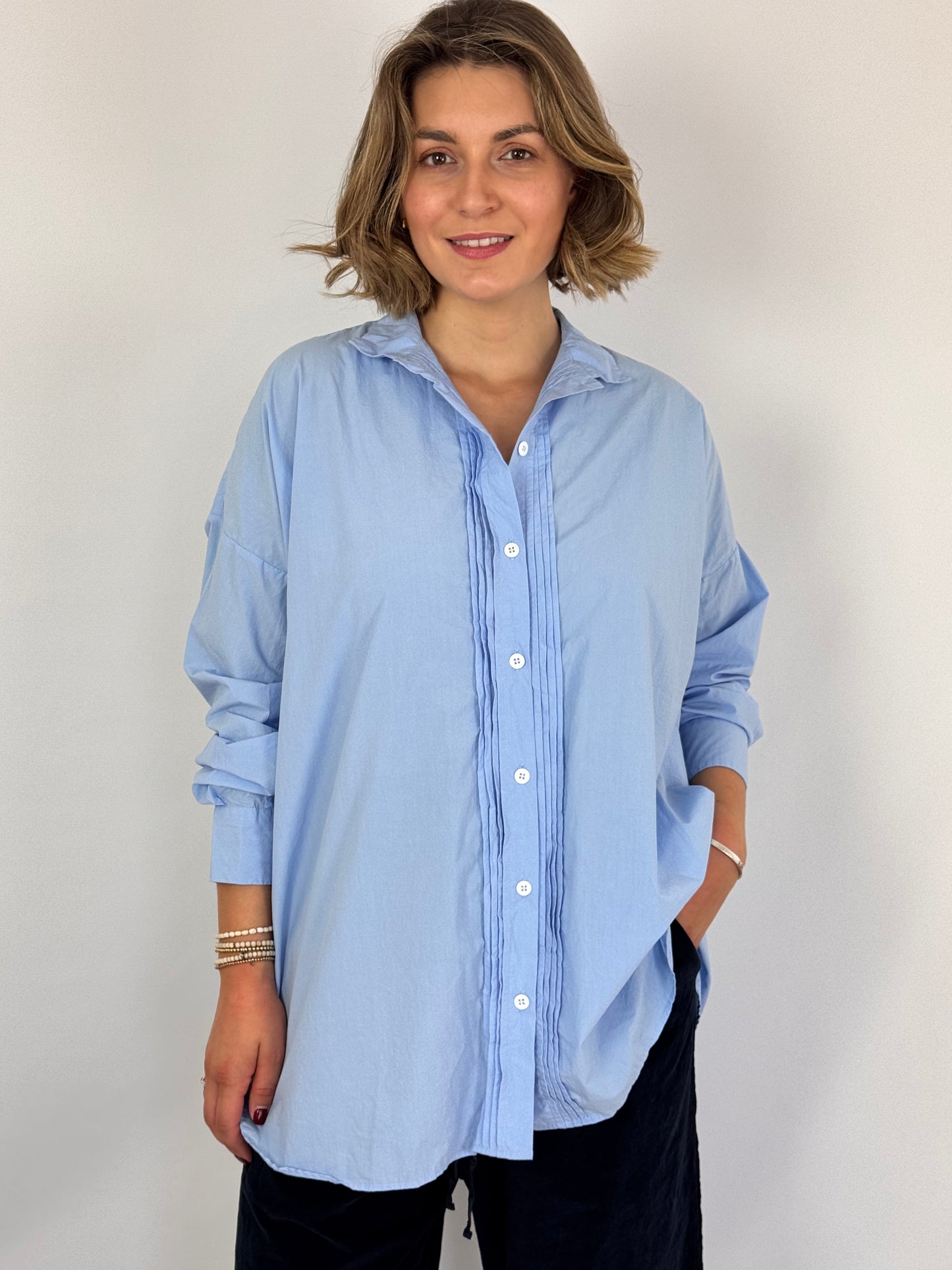 Bergfabel Claudia Long Shirt Powder Blue