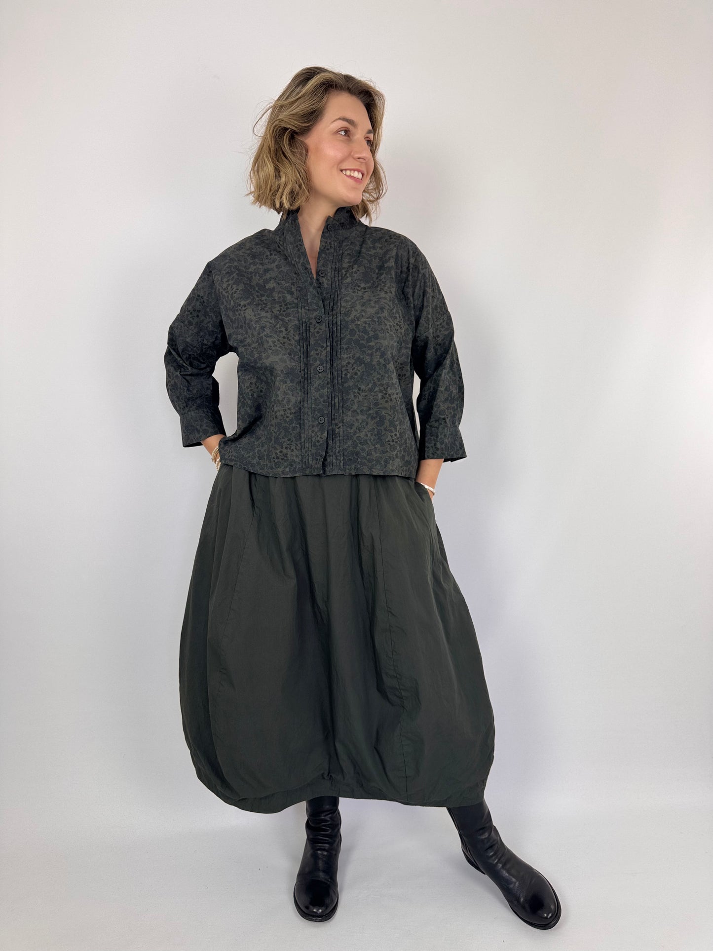 Bergfabel Claudia Shirt Dark Flower