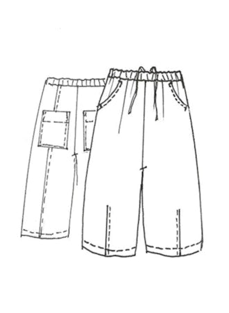 Pas De Calais 8694 Chambray Trousers Navy