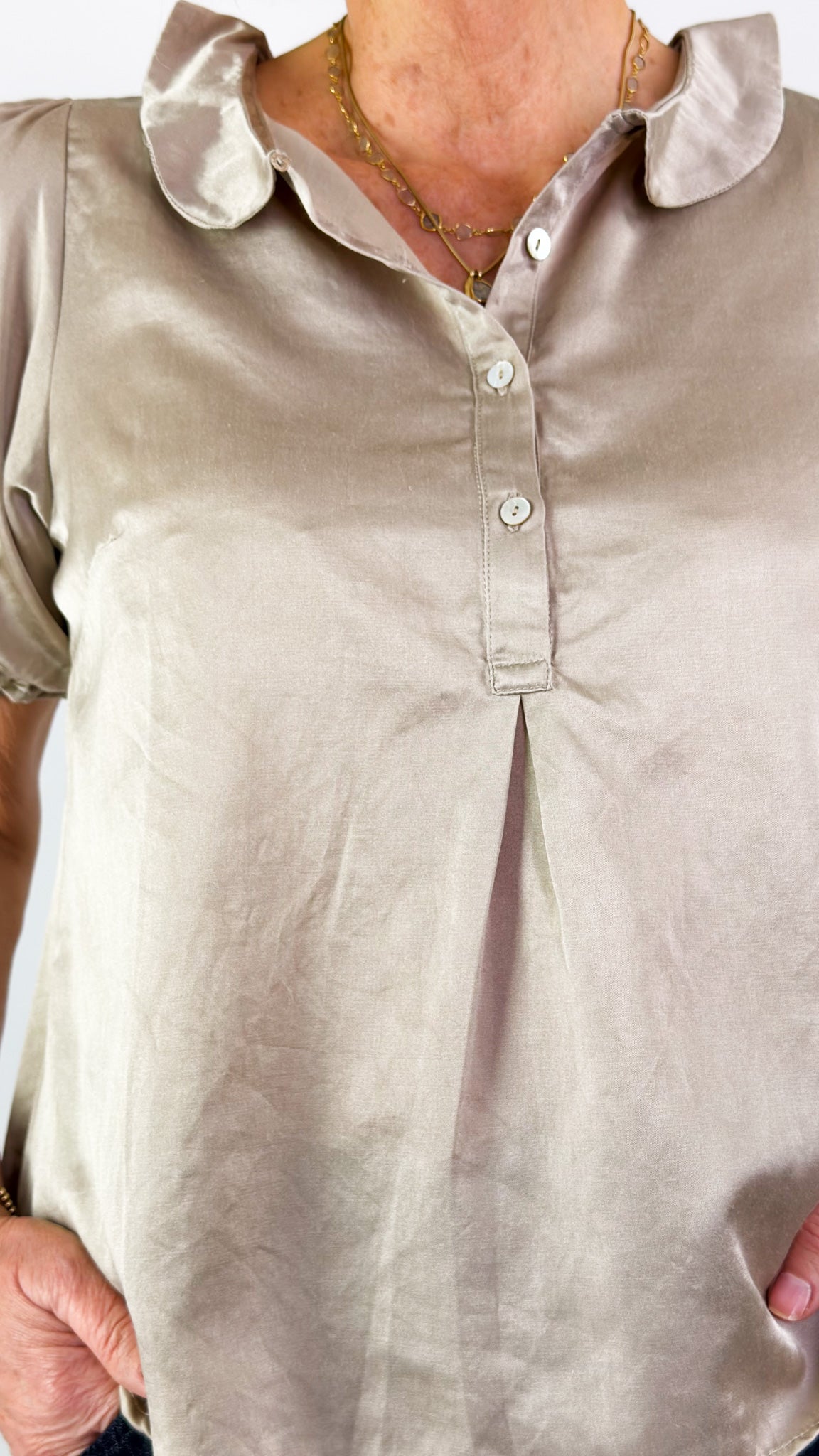 Sula Sweet Blouse Feather Grey