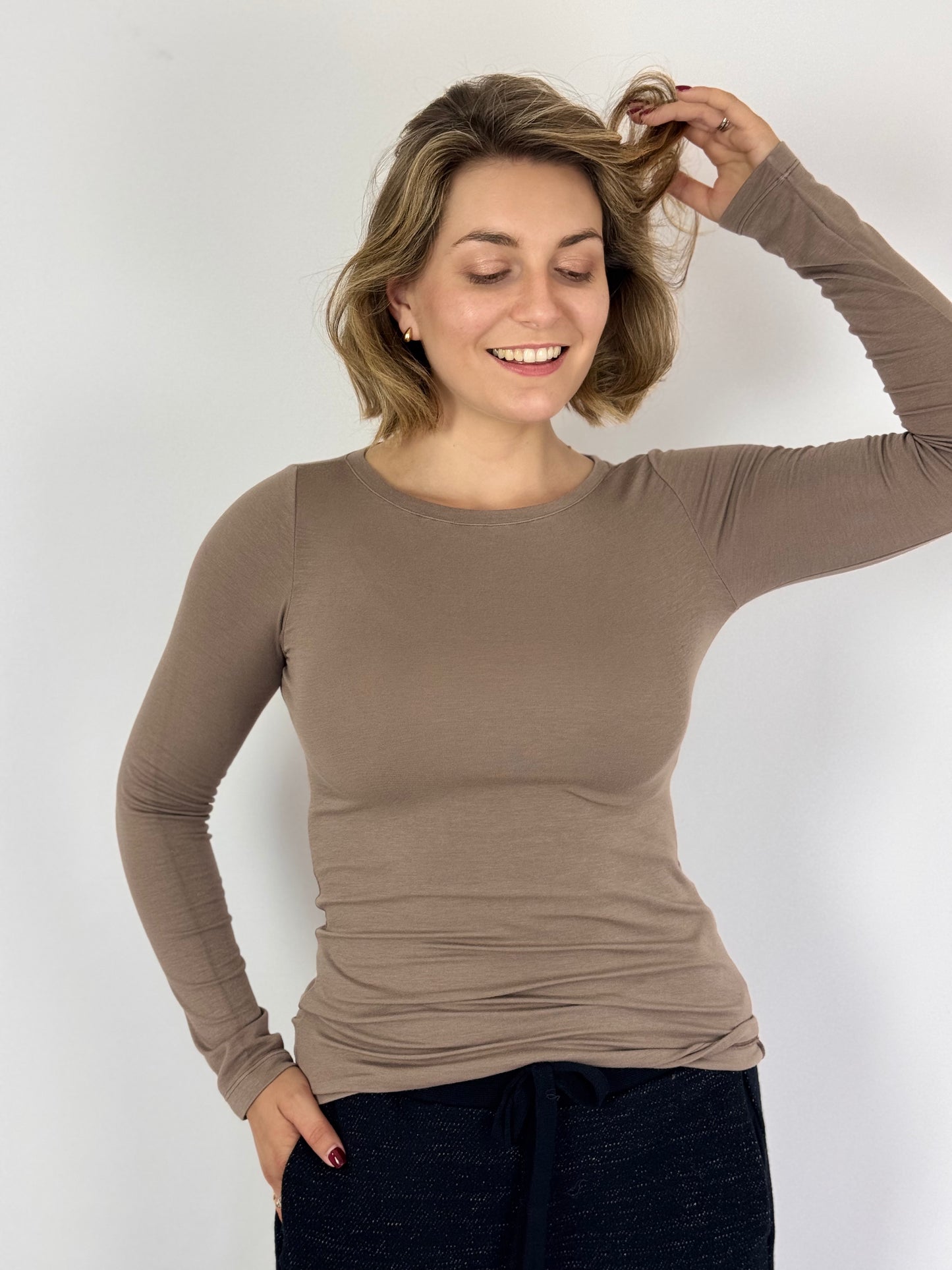 Transit Par-Such I182 T-Shirt Taupe