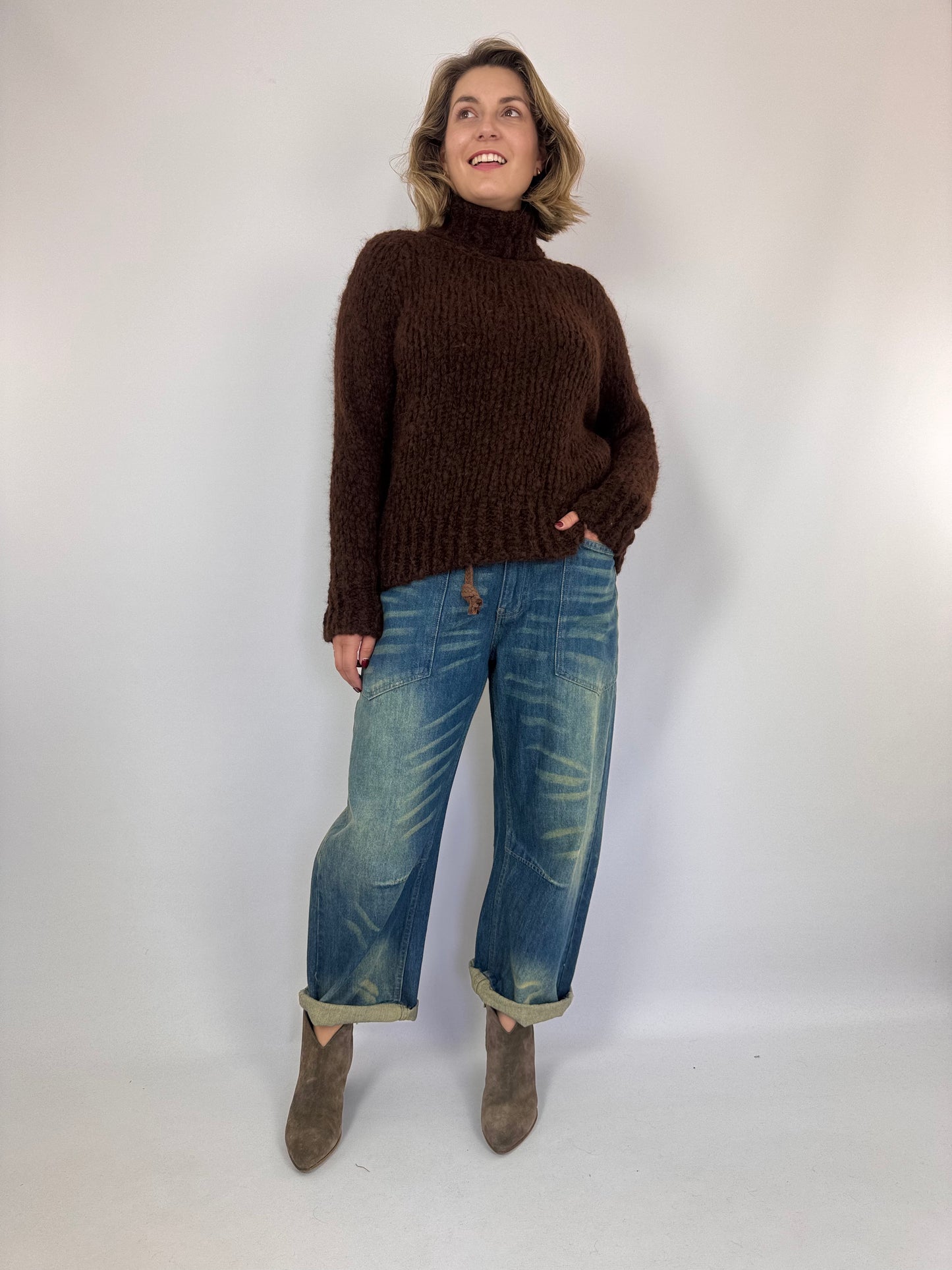 SibinLinnebjerg Judy Jumper Brown