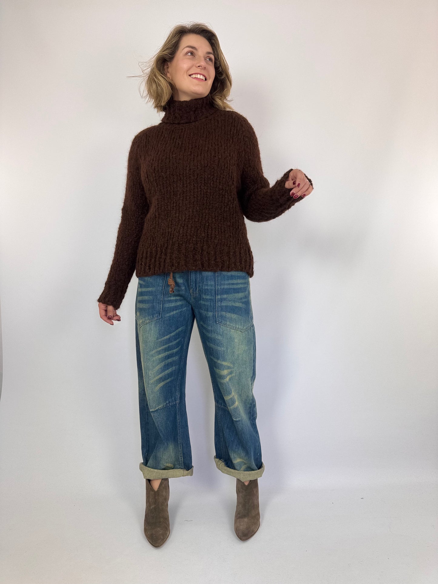 SibinLinnebjerg Judy Jumper Brown