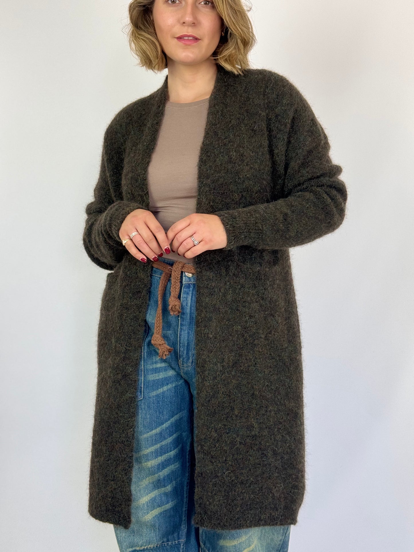 SibinLinnebjerg Emile Cardigan Green/Brown