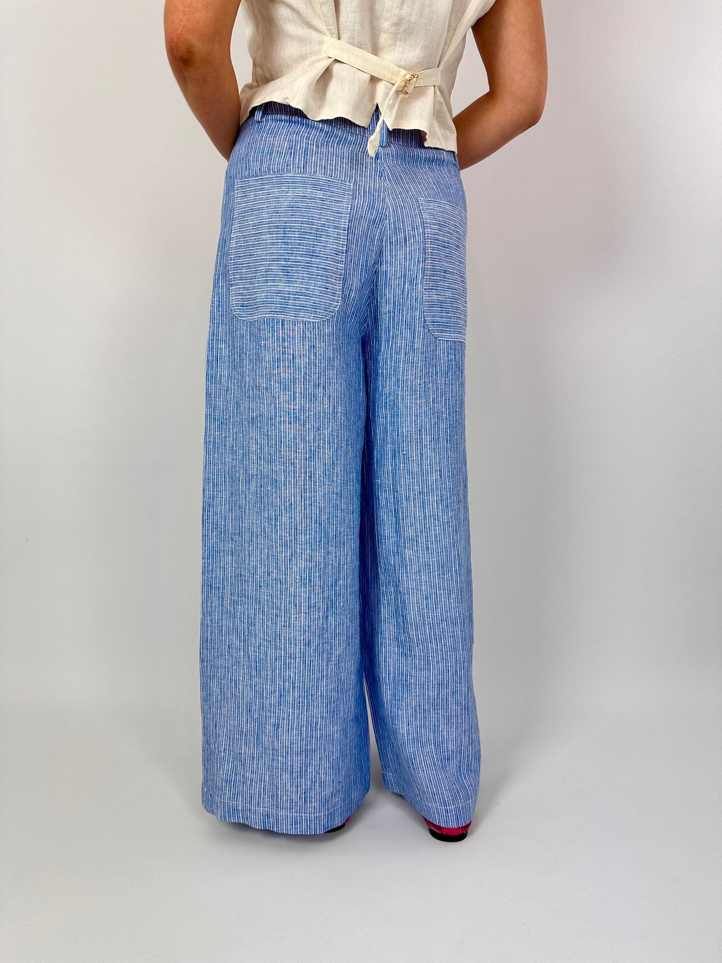 Louise Misha Virgilia Trousers Blue Stripe