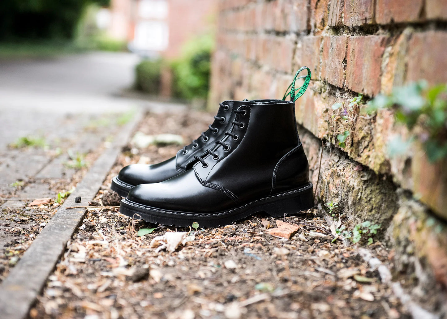 Solovair Derby Boots Black