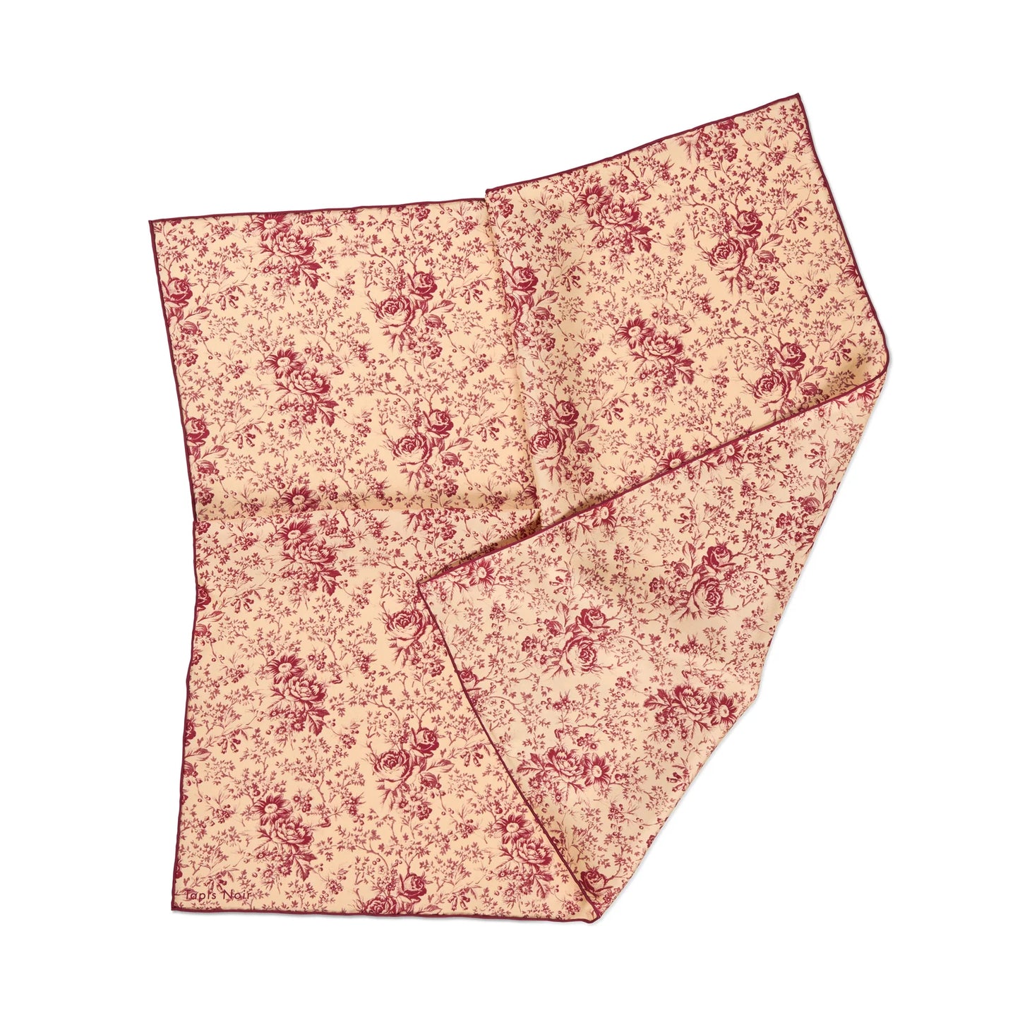 Tapis Noir Small Classical Pink Toile Scarf