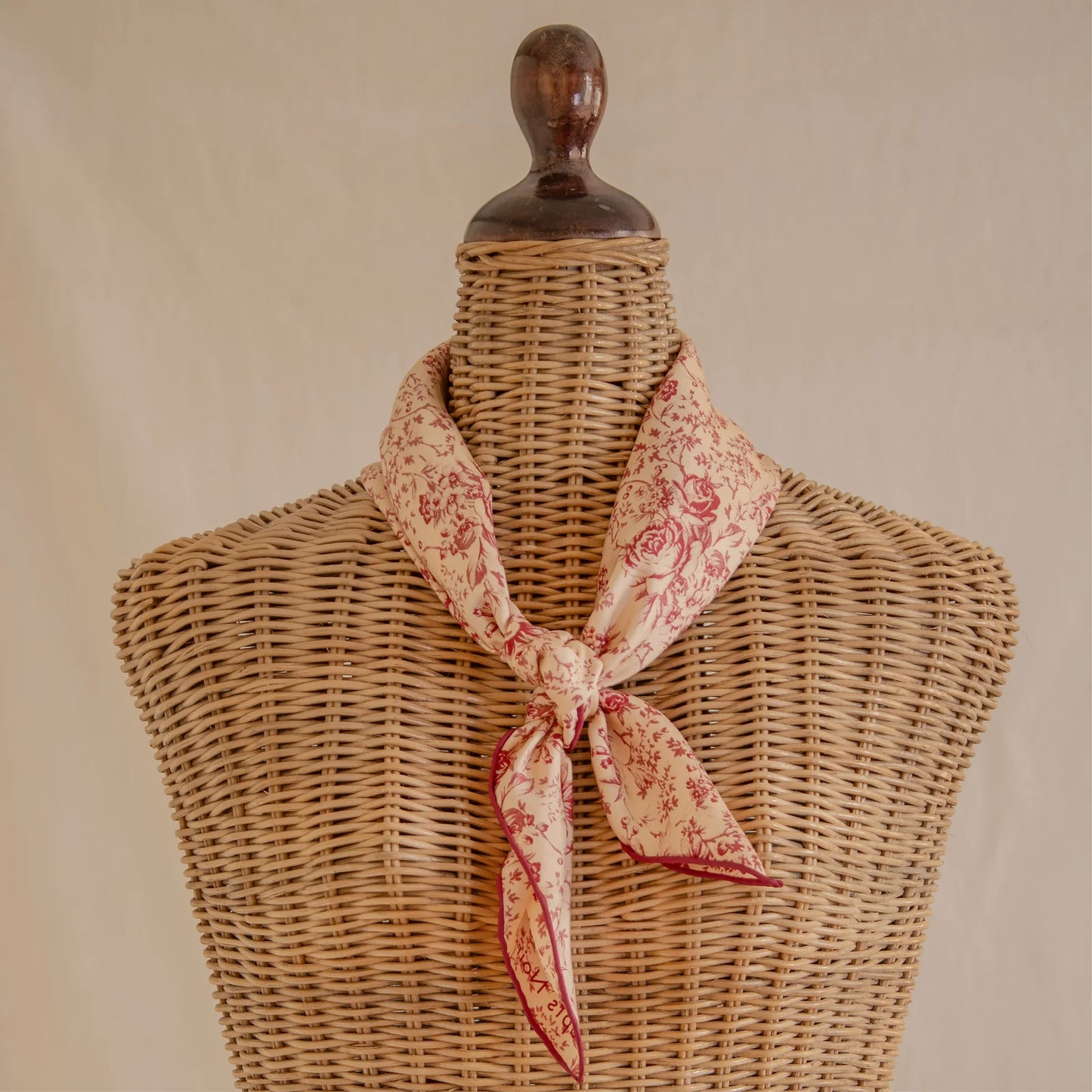 Tapis Noir Small Classical Pink Toile Scarf