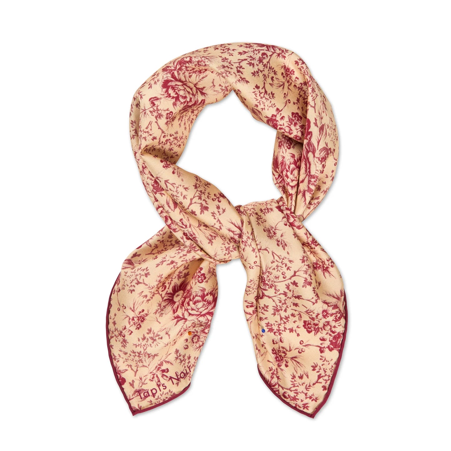 Tapis Noir Small Classical Pink Toile Scarf