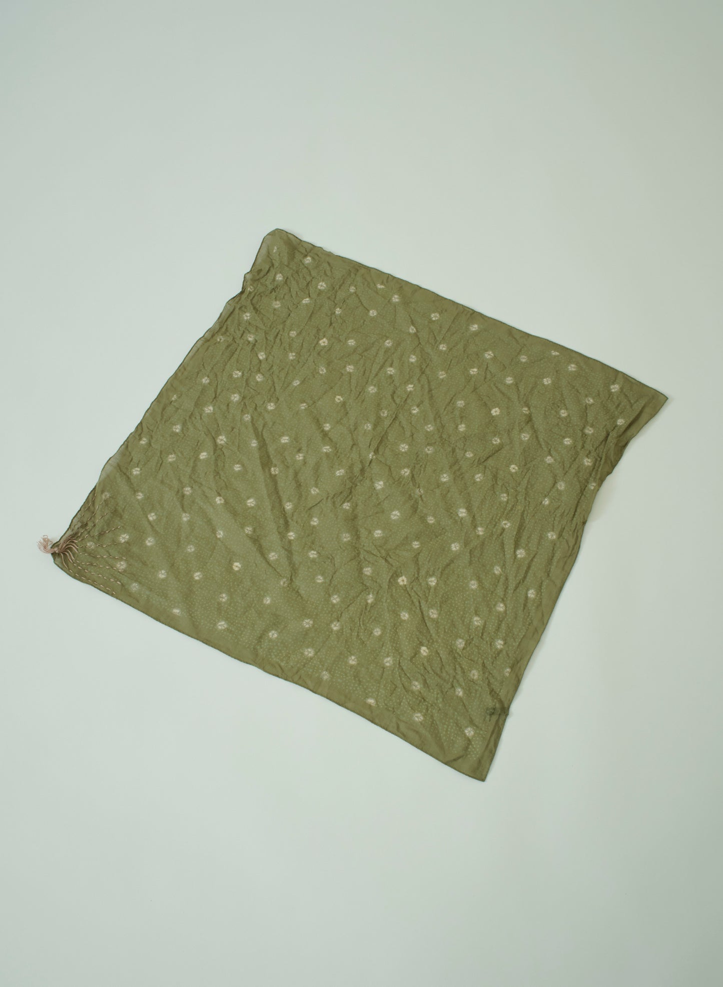 Pas De Calais 0650 Shibori Scarf Green