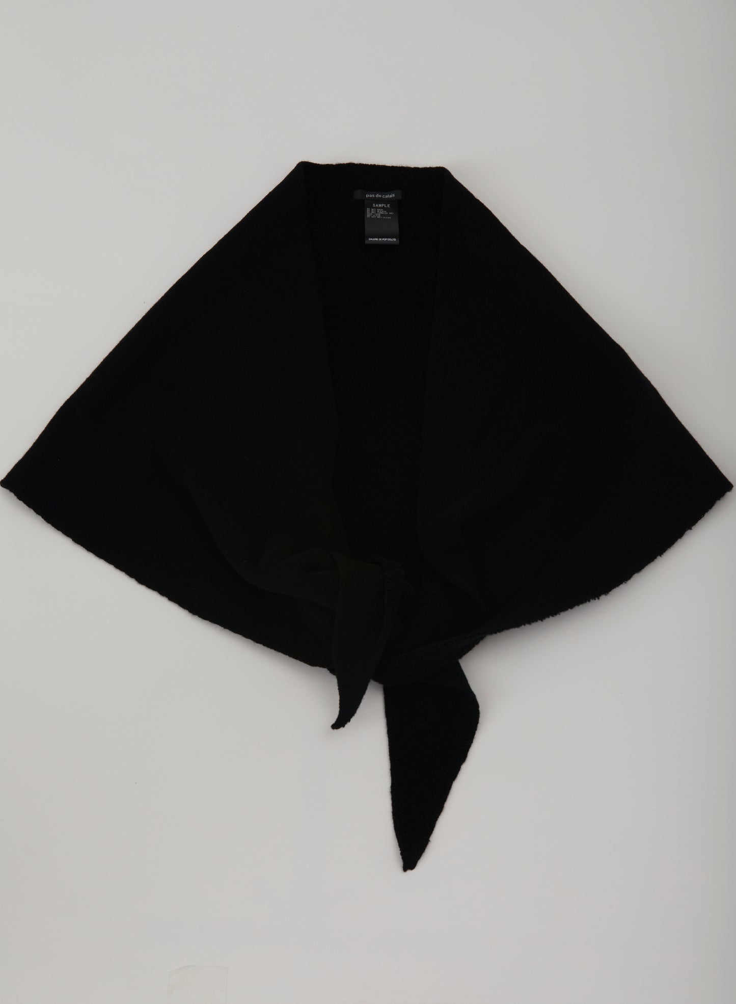 Pas De Calais 0655 Triangular Scarf Black