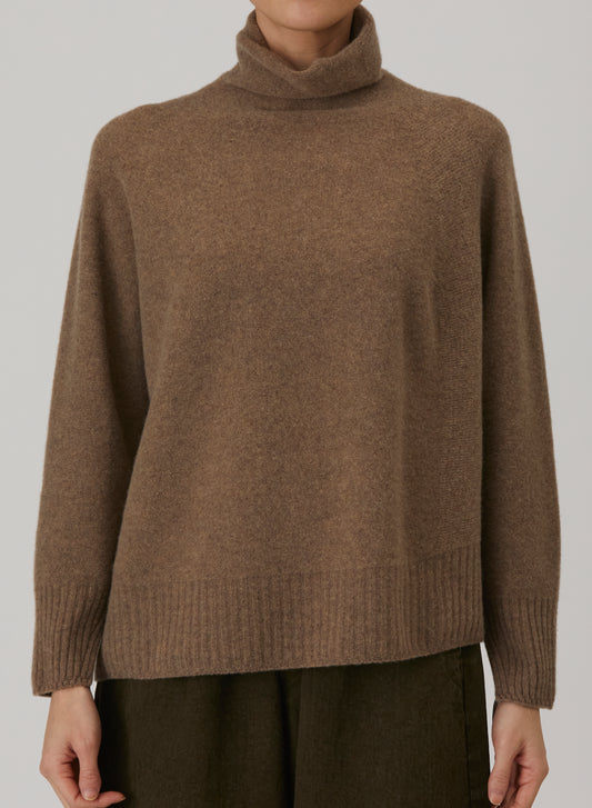 Pas De Calais 2705 Turtleneck Jumper Brown