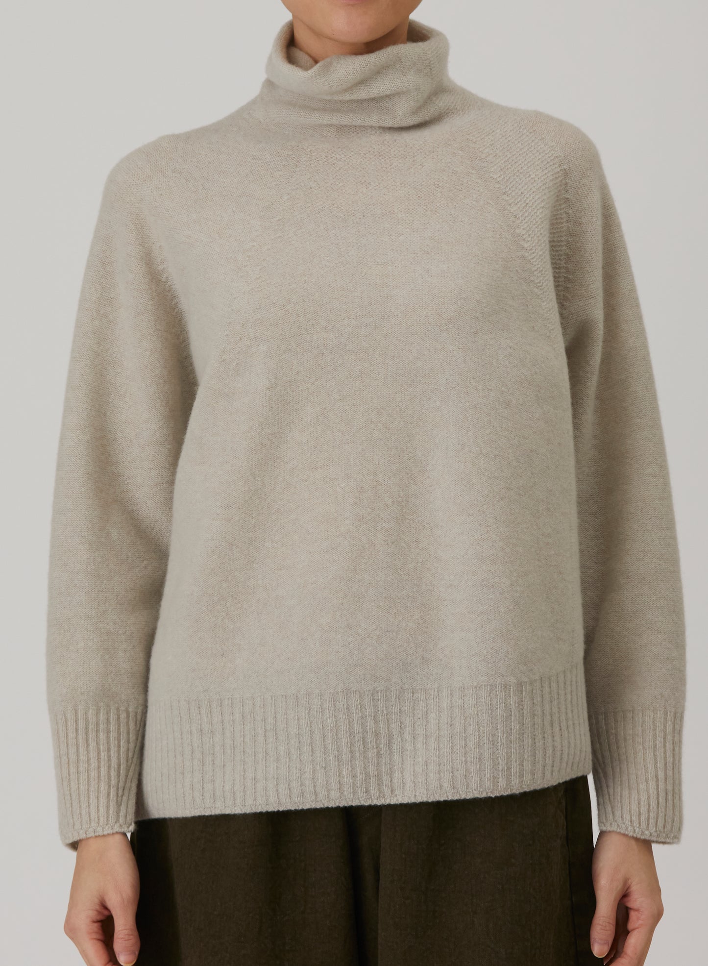 Pas De Calais 2705 Turtleneck Jumper Greige