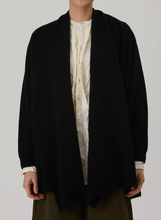 Pas De Calais 2707 Haori Cardigan Black